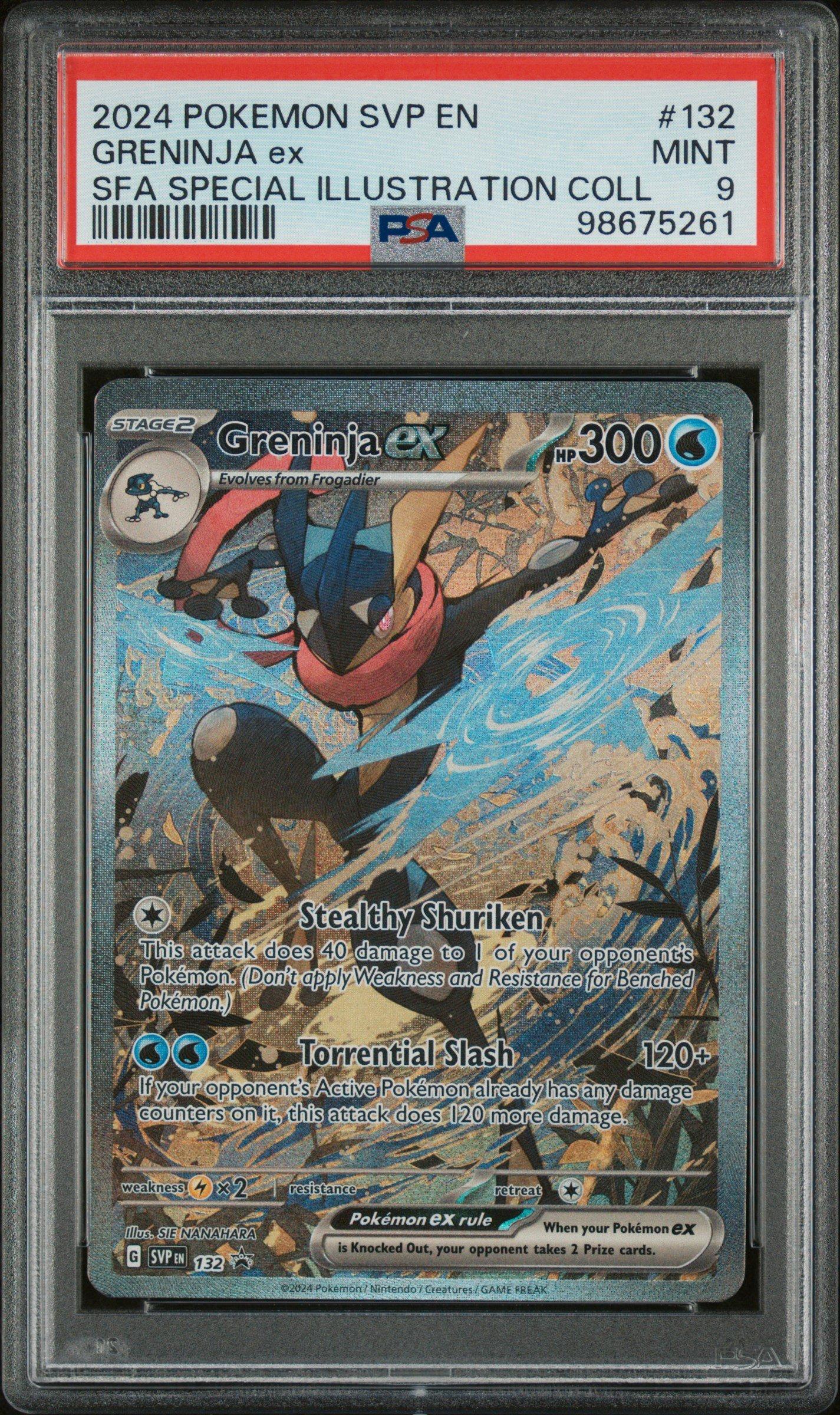 2024 Pokemon Svp En-sv Black Star Promo 132 Greninja Ex Shrouded