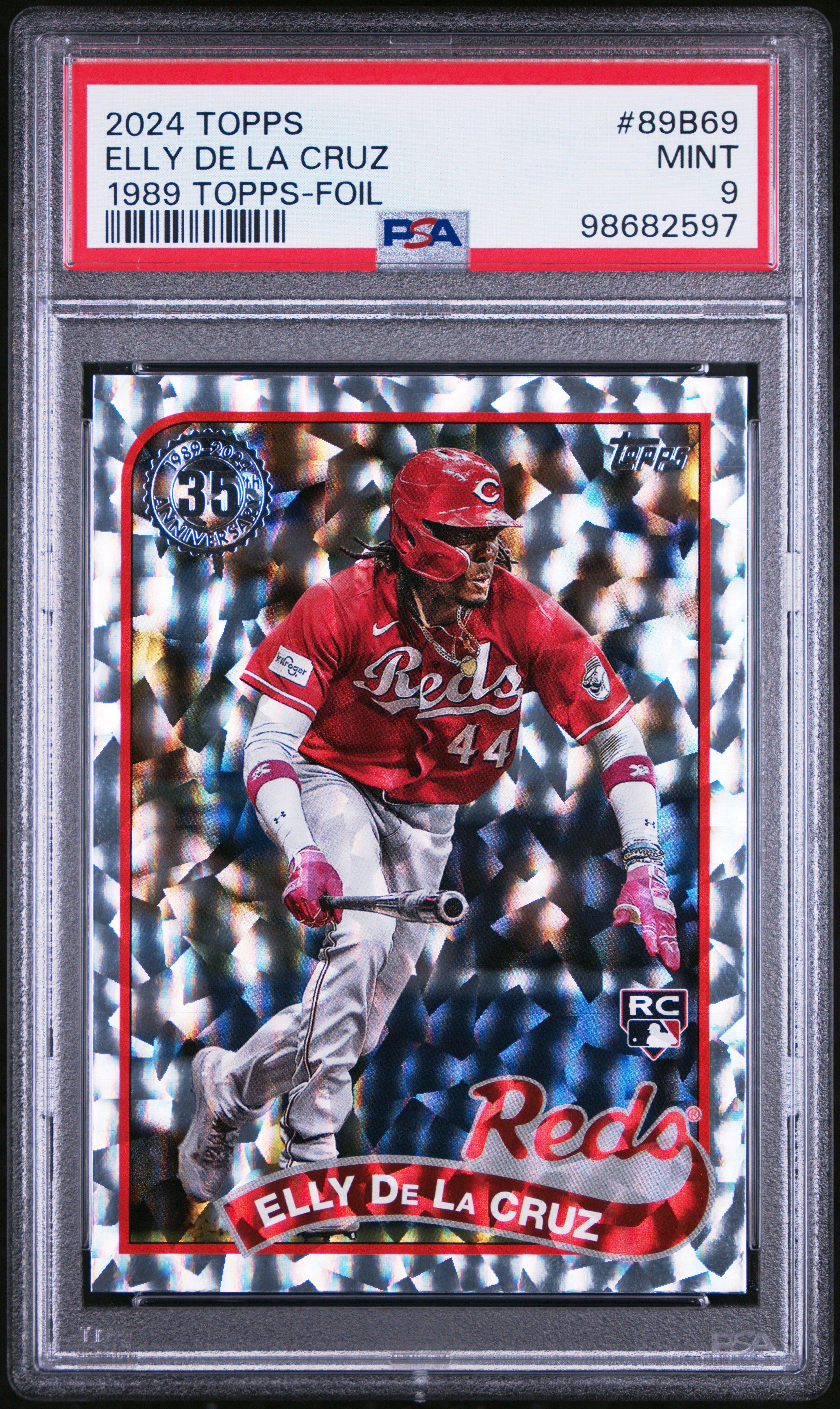 2024 Topps 1989 Topps Baseball 89b69 Elly De La Cruz Foil PSA 9