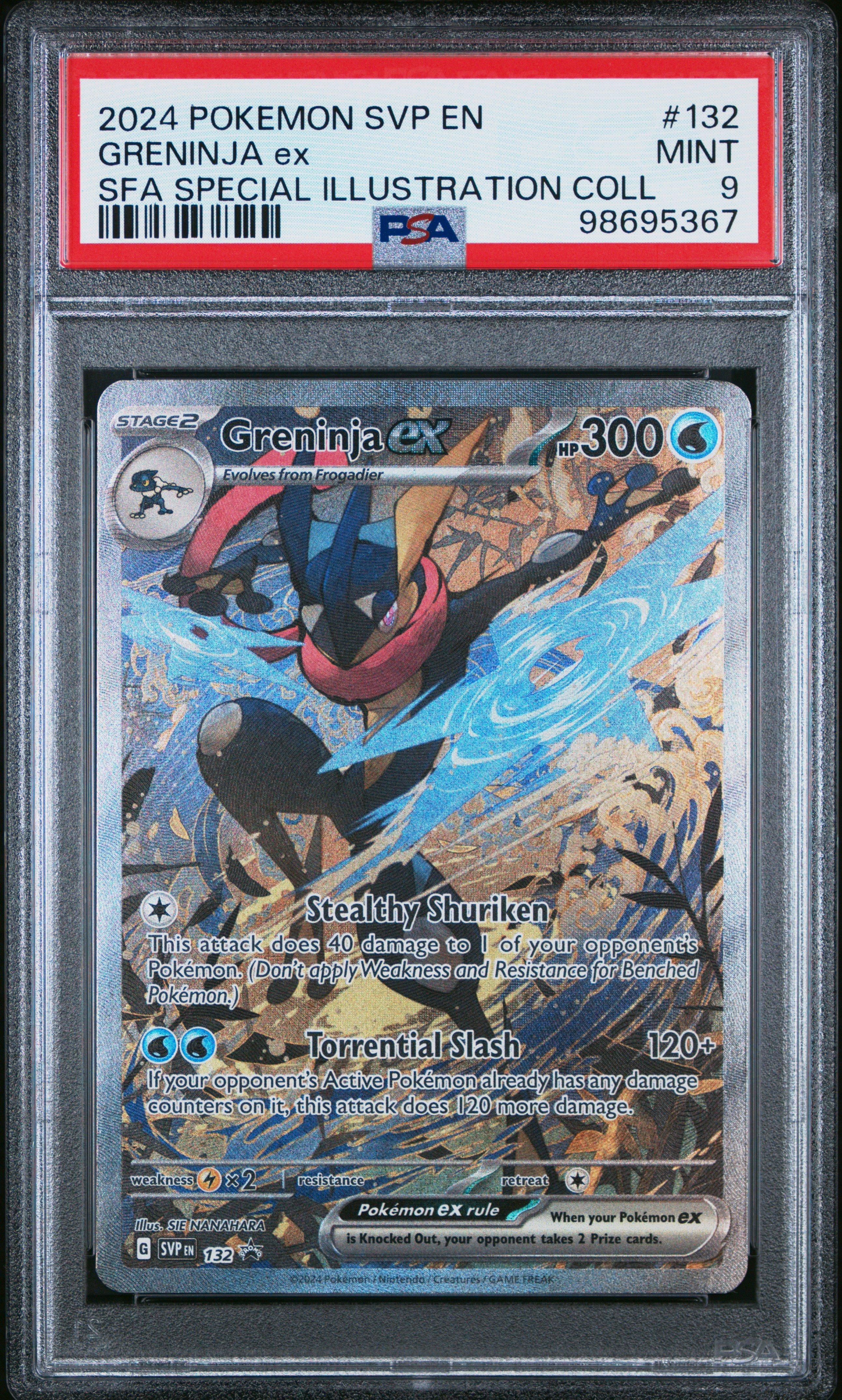 2024 Pokemon Svp En-sv Black Star Promo 132 Greninja Ex Shrouded Fable  Special Illustration Collection PSA 9 Graded Card | GameStop