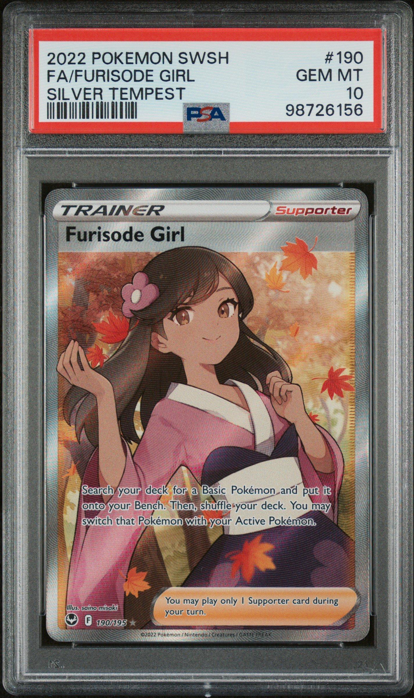 2022 Pokemon Sword & Shield Silver Tempest 190 Full Art/furisode