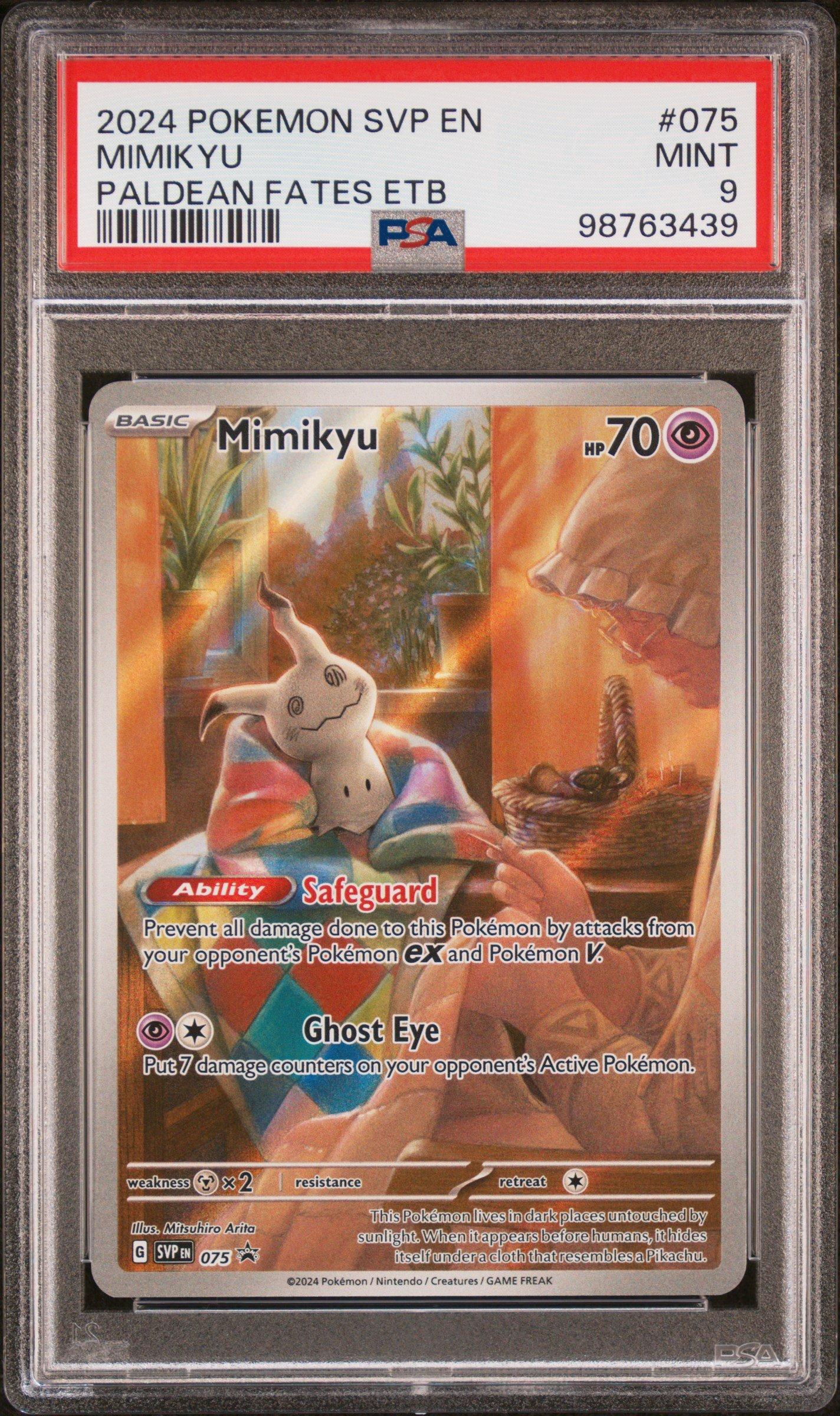 2024 Pokemon Svp En-sv Black Star Promo 075 Mimikyu Paldean Fates