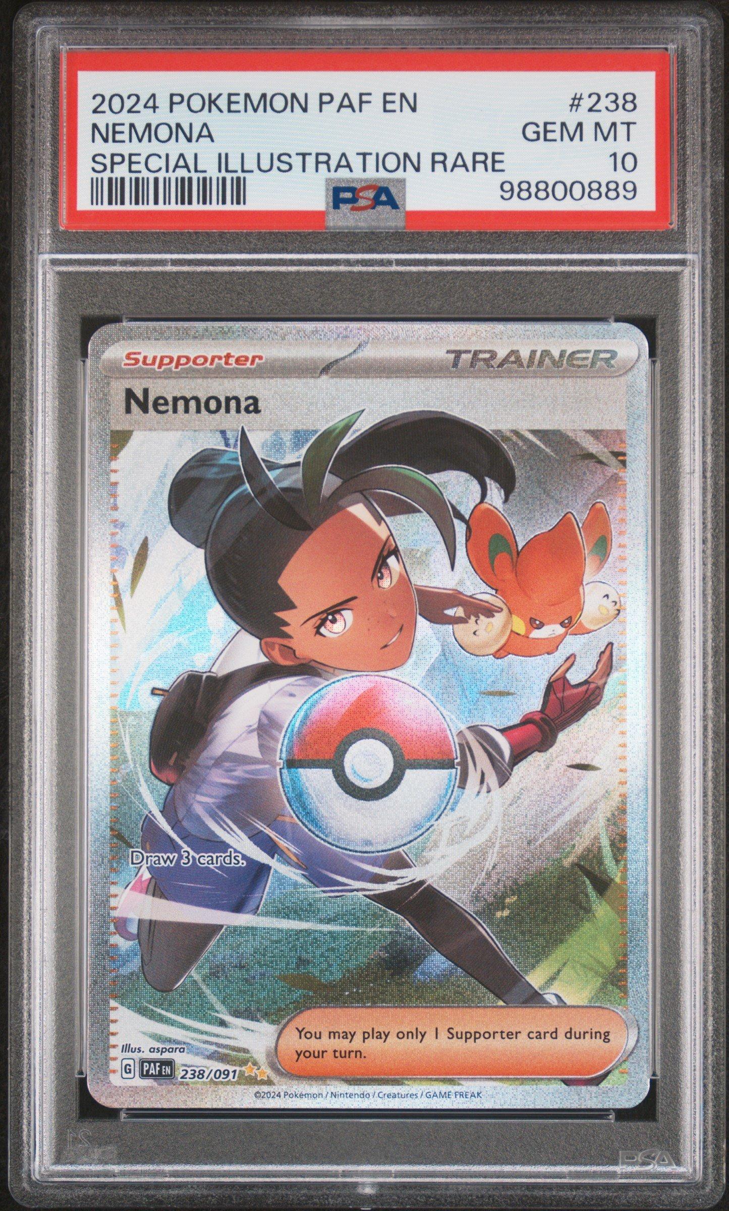 2024 Pokemon Paf En-paldean Fates 238 Nemona Special Illustration