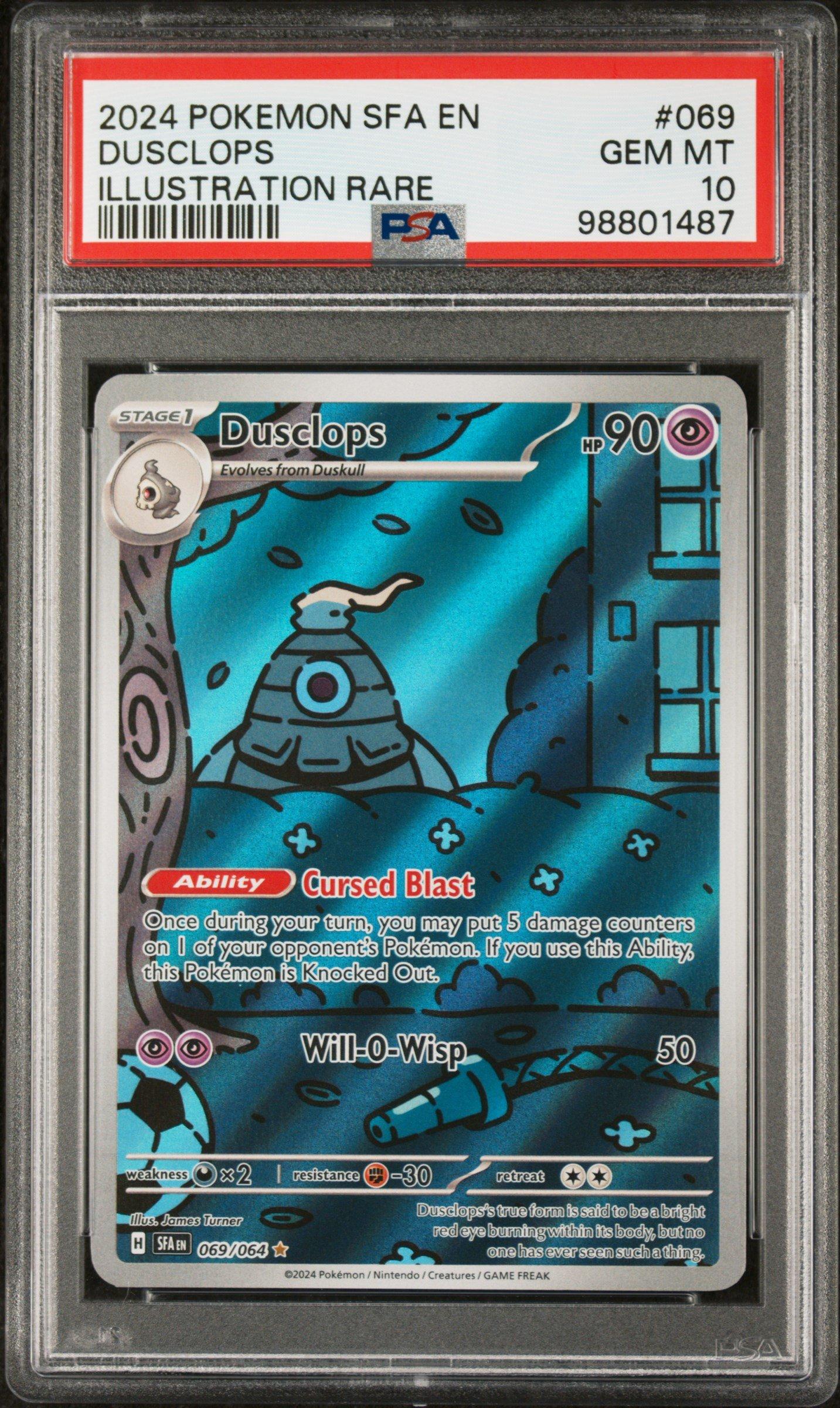 2024 Pokemon Sfa En-shrouded Fable 069 Dusclops Illustration Rare