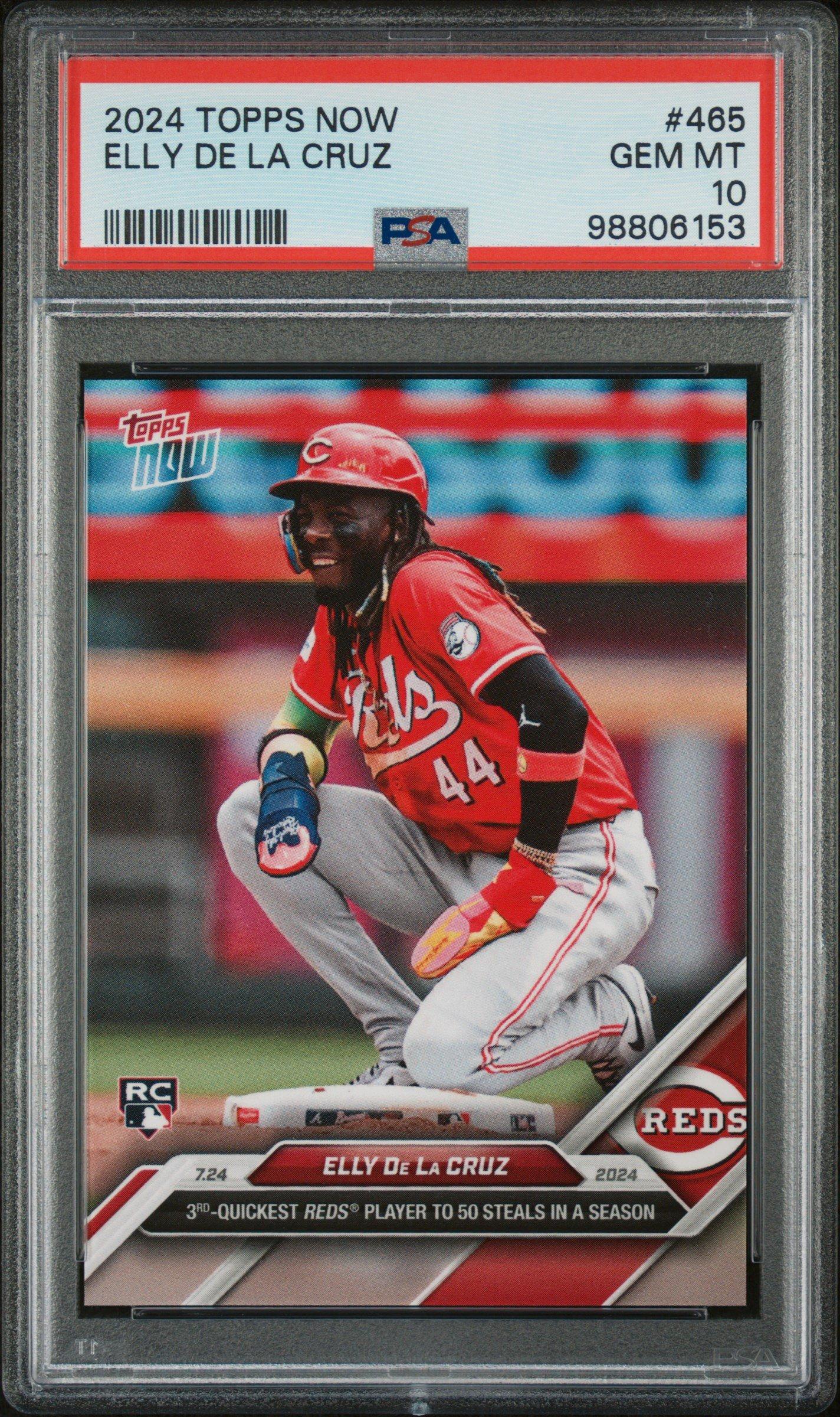 2024 Topps Now 465 Elly De La Cruz PSA 10