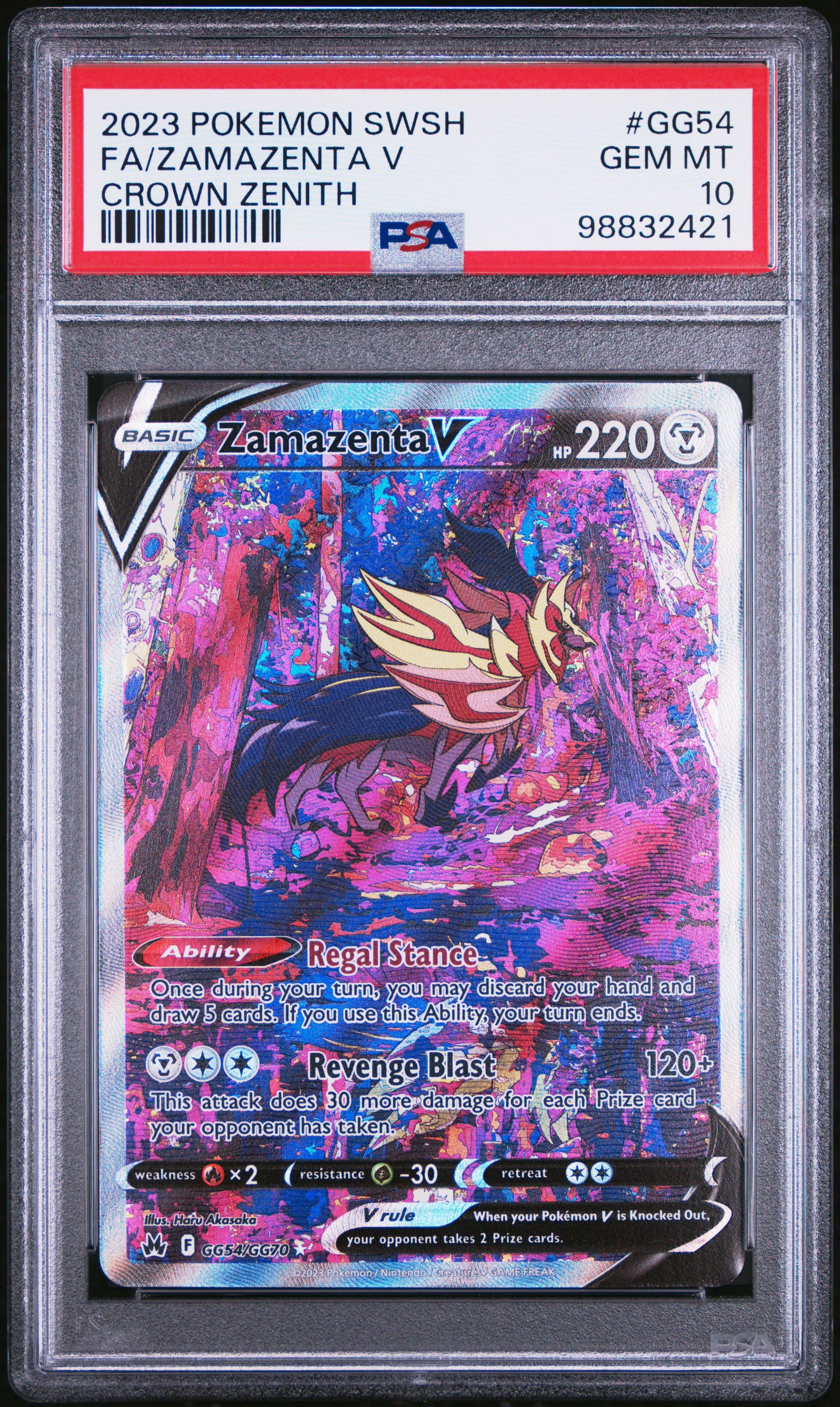 2023 Pokemon Sword And Shield Crown Zenith Gg54 Full Art/zamazenta