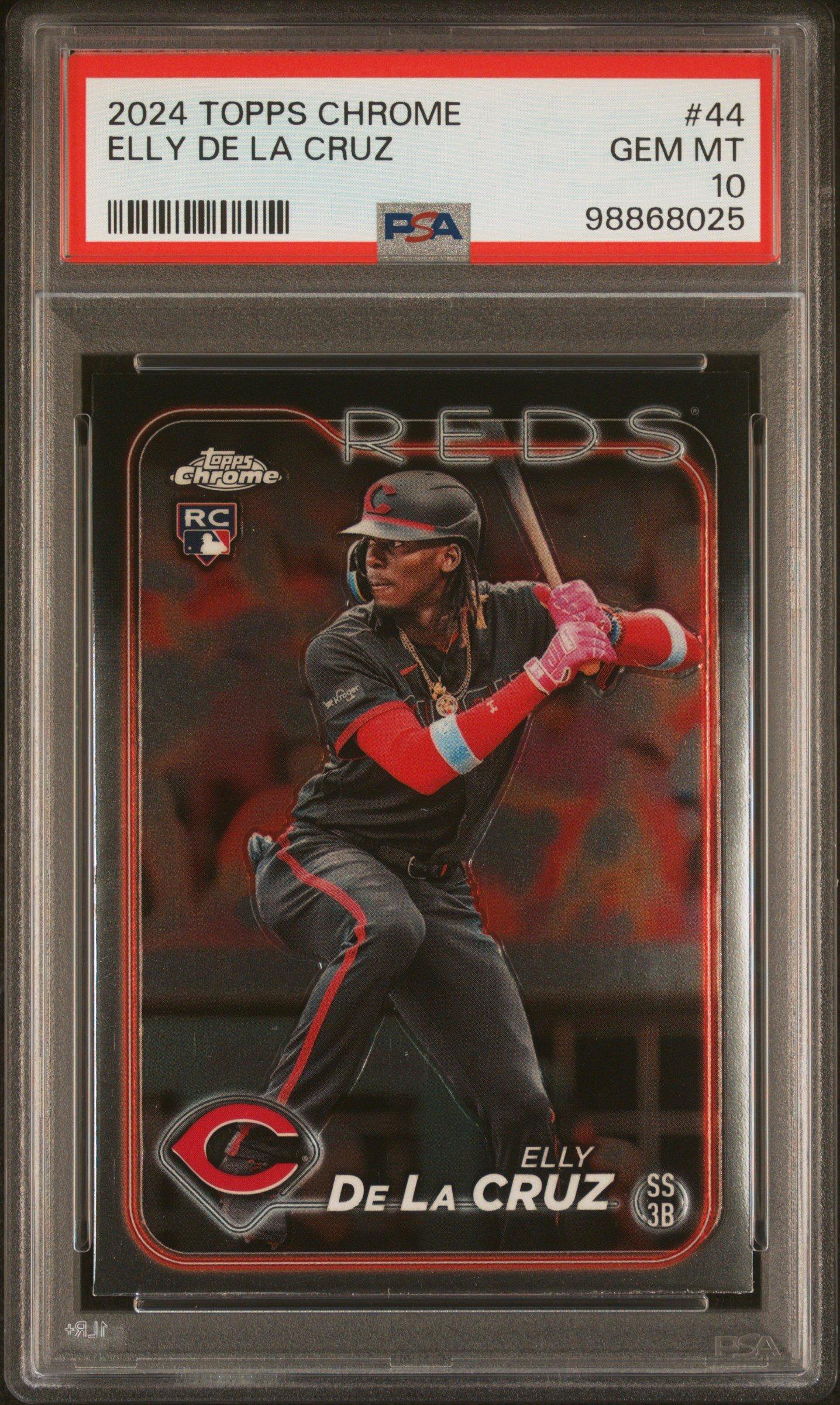 2024 Topps Chrome 44 Elly De La Cruz PSA 10 Graded Card | GameStop