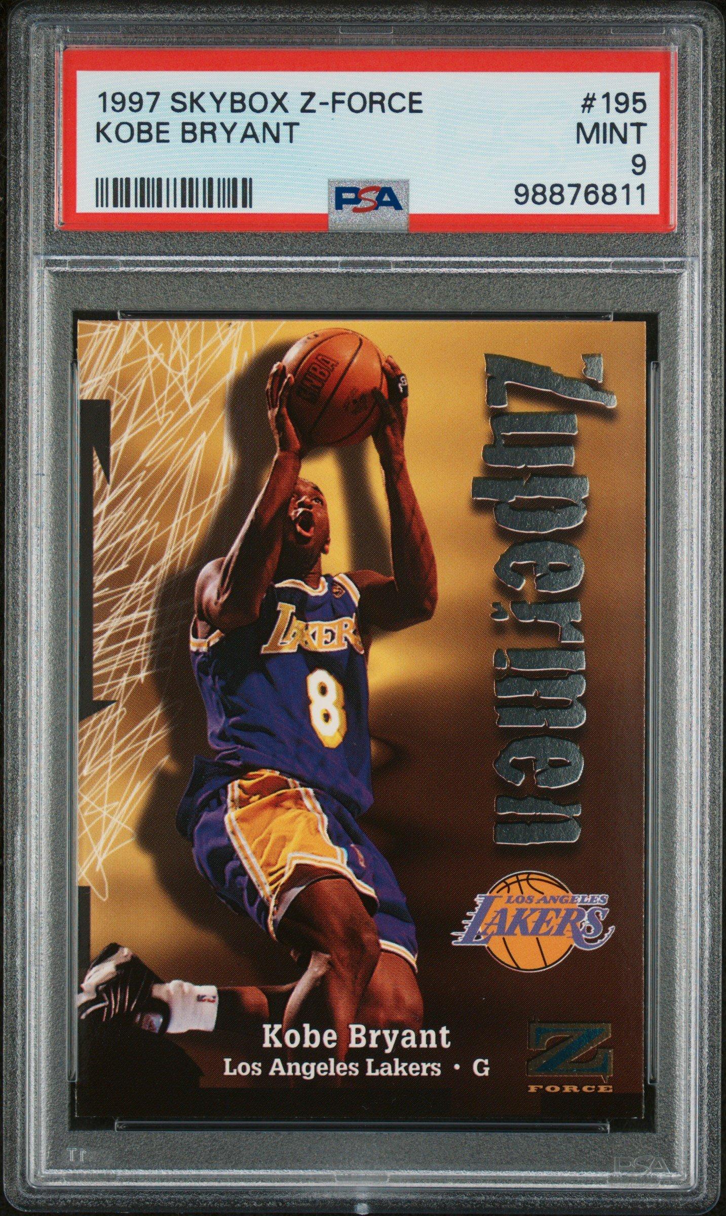 1997 Skybox Z-force 195 Kobe Bryant PSA 9 Graded Card | GameStop
