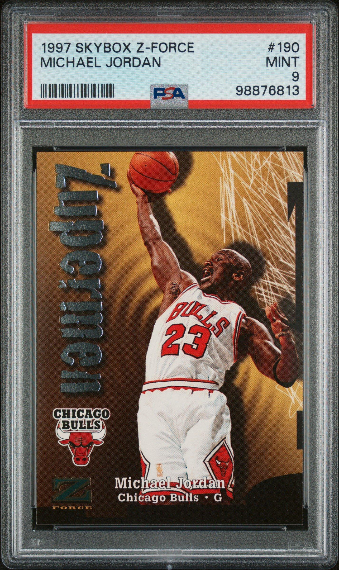 1997 Skybox Z-force 190 Michael Jordan PSA 9 Graded Card | GameStop