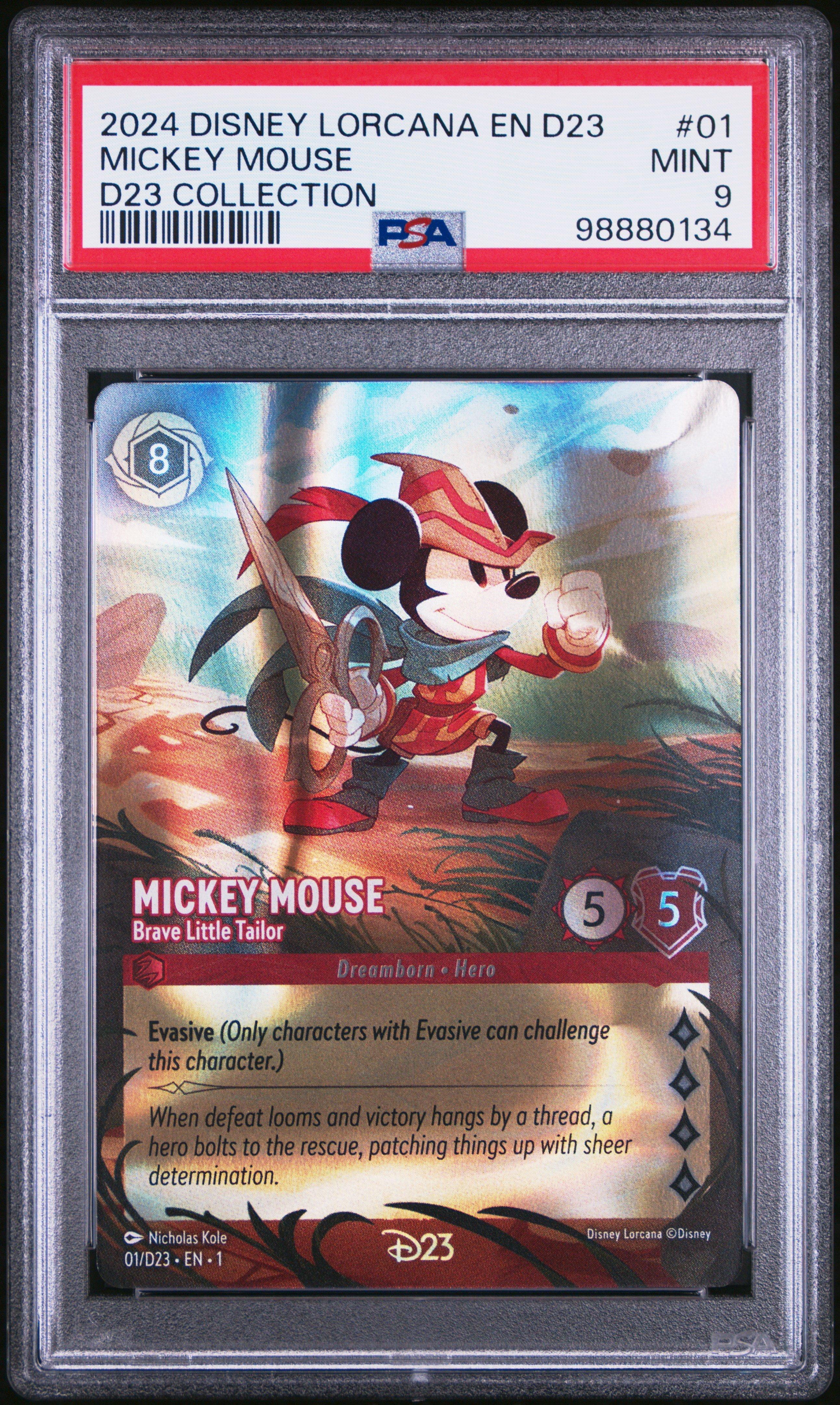 2024 Disney Lorcana En D23-d23 Expo Promo 01 Mickey Mouse - Brave