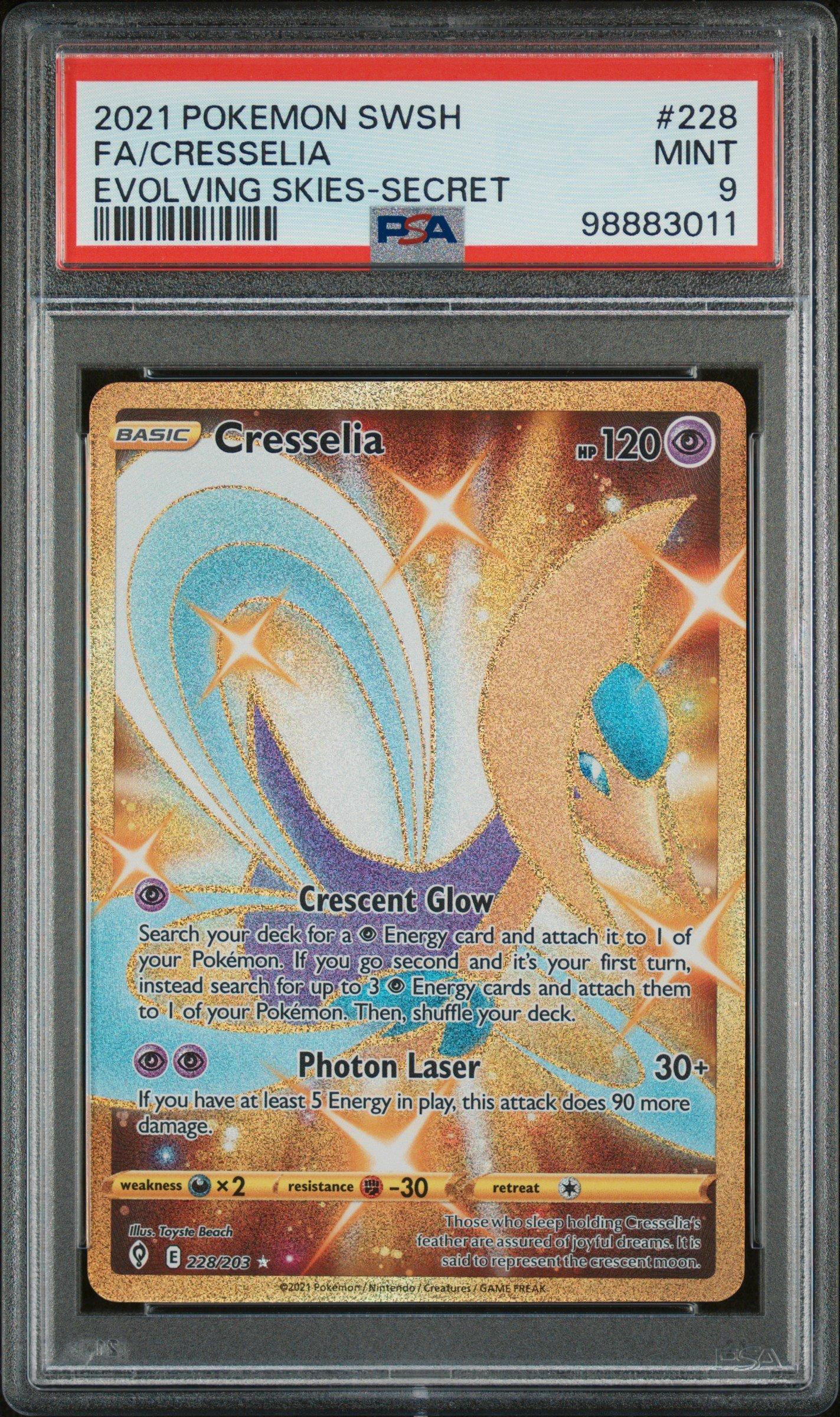 2021 Pokemon Sword & Shield Evolving Skies 228 Full Art/cresselia