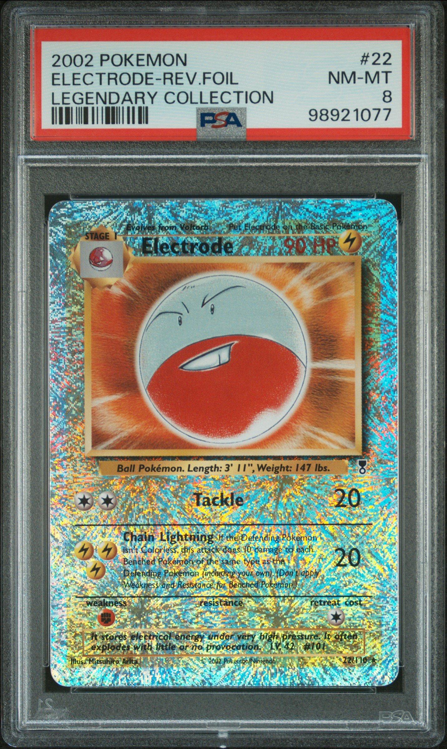 2002 Pokemon Legendary Collection 22 Electrode-reverse Foil PSA 8 Graded  Card | GameStop