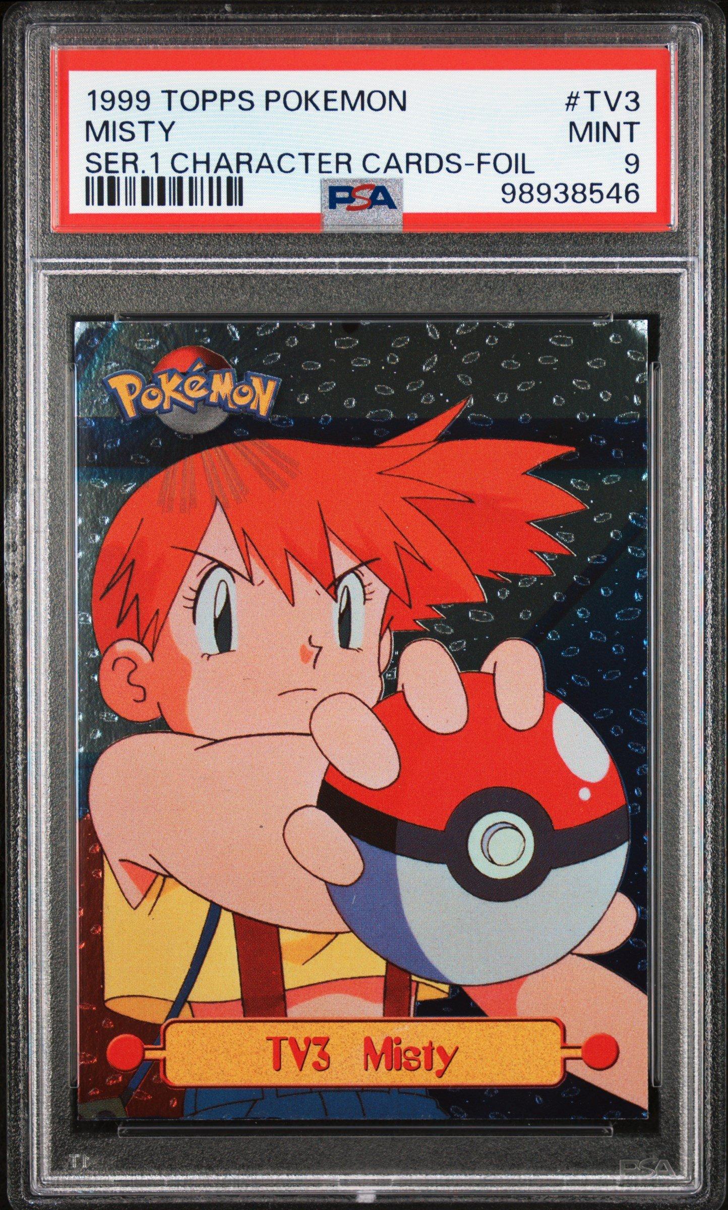 1999 Topps Pokemon Series 1 Character Cards Tv3 Misty Foil PSA 9 Graded Card  | GameStop