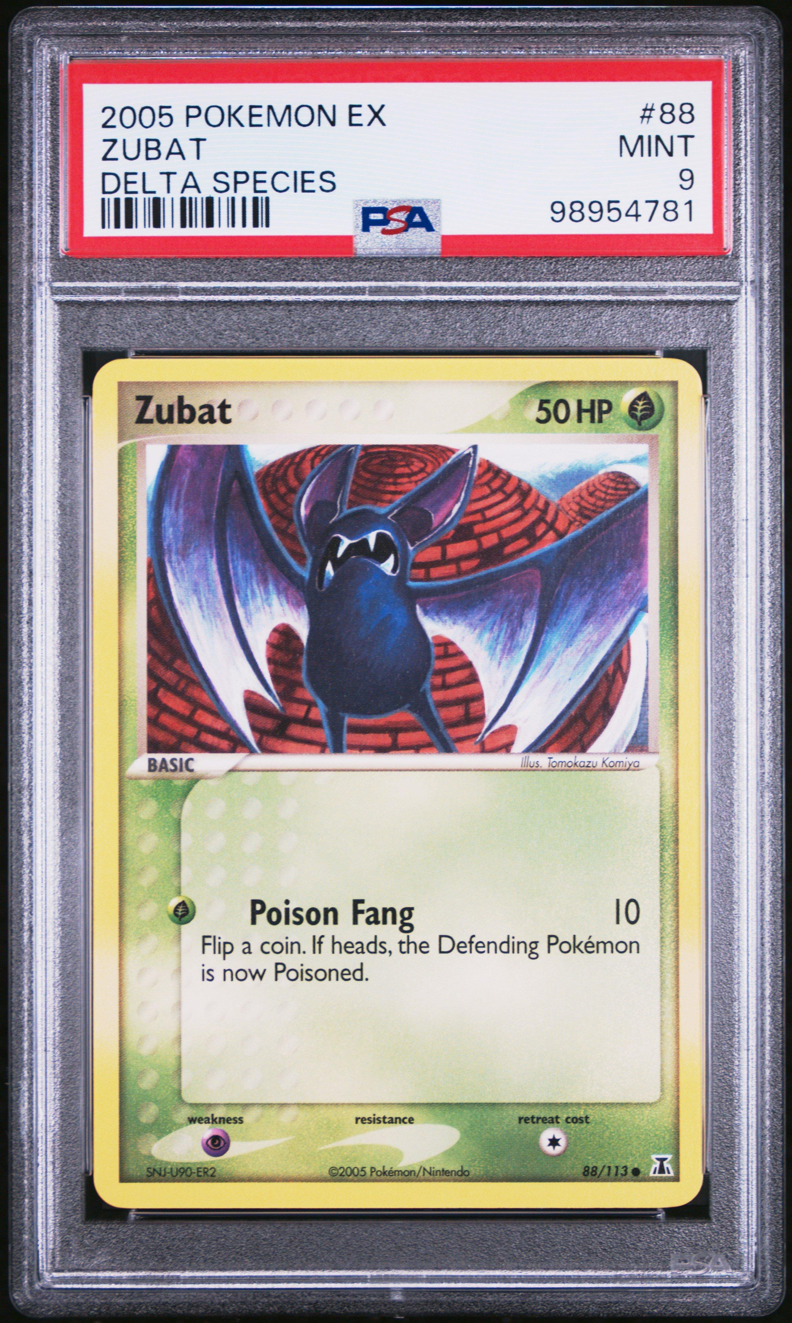 2005 Pokemon Ex Delta Species 88 Zubat PSA 9 | GameStop