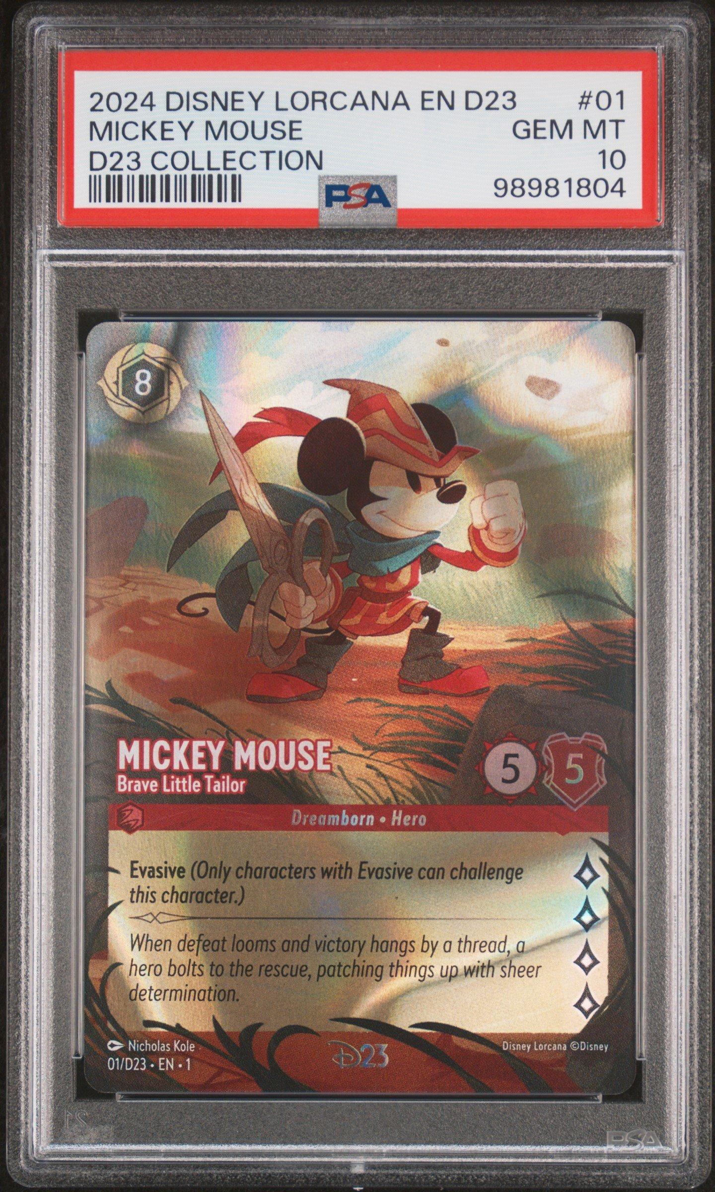 2024 Disney Lorcana En D23-d23 Expo Promo 01 Mickey Mouse - Brave