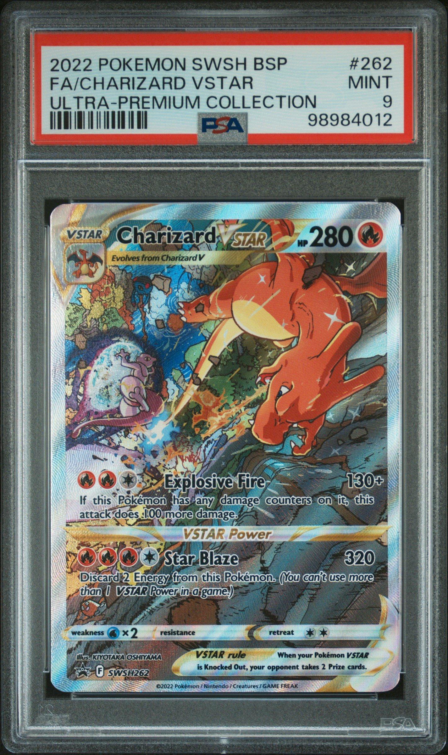 Pokemon Swsh Black Star Promo Full Art Charizard Vstar Sword