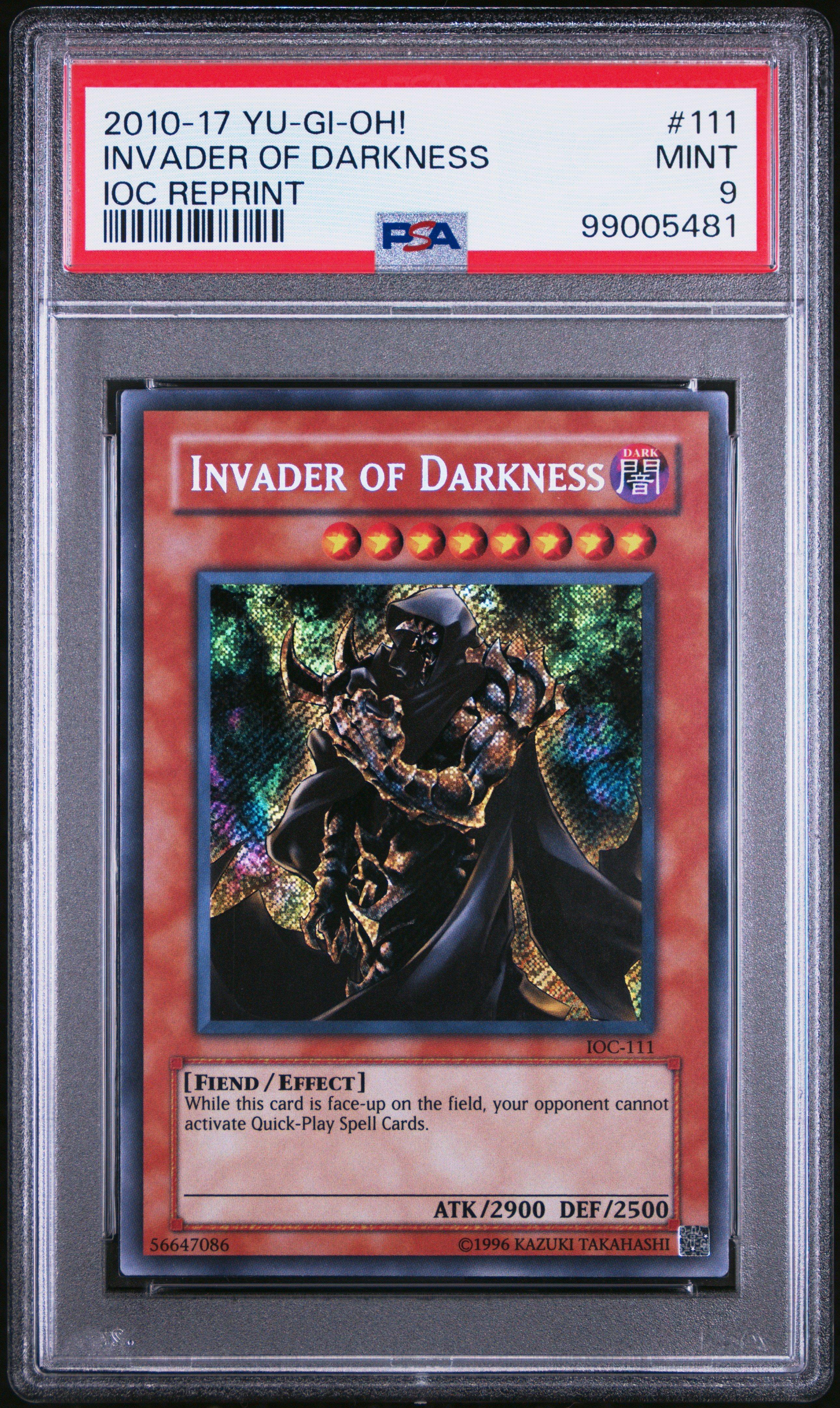 2010-2017 Yu-gi-oh! Invasion Of Chaos Reprint 111 Invader Of