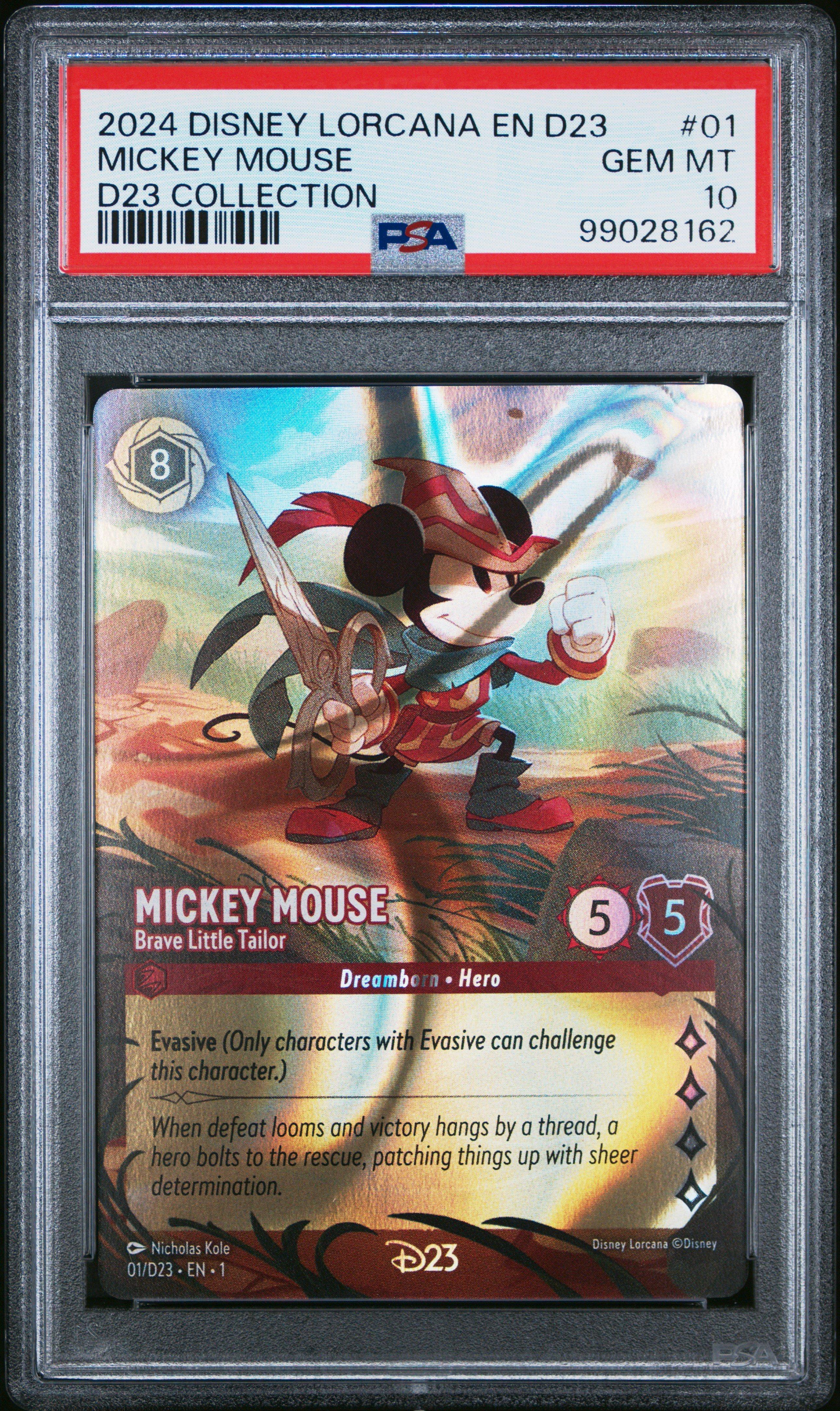2024 Disney Lorcana En D23-d23 Expo Promo 01 Mickey Mouse - Brave