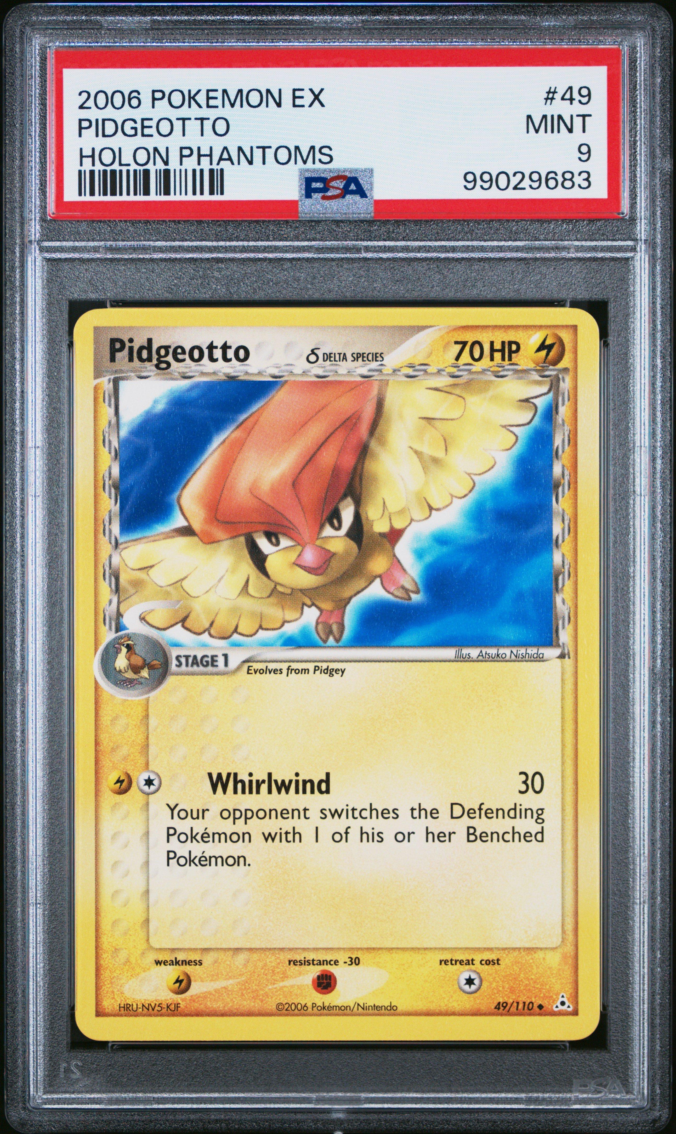 2006 Pokemon Ex Holon Phantoms 49 Pidgeotto PSA 9