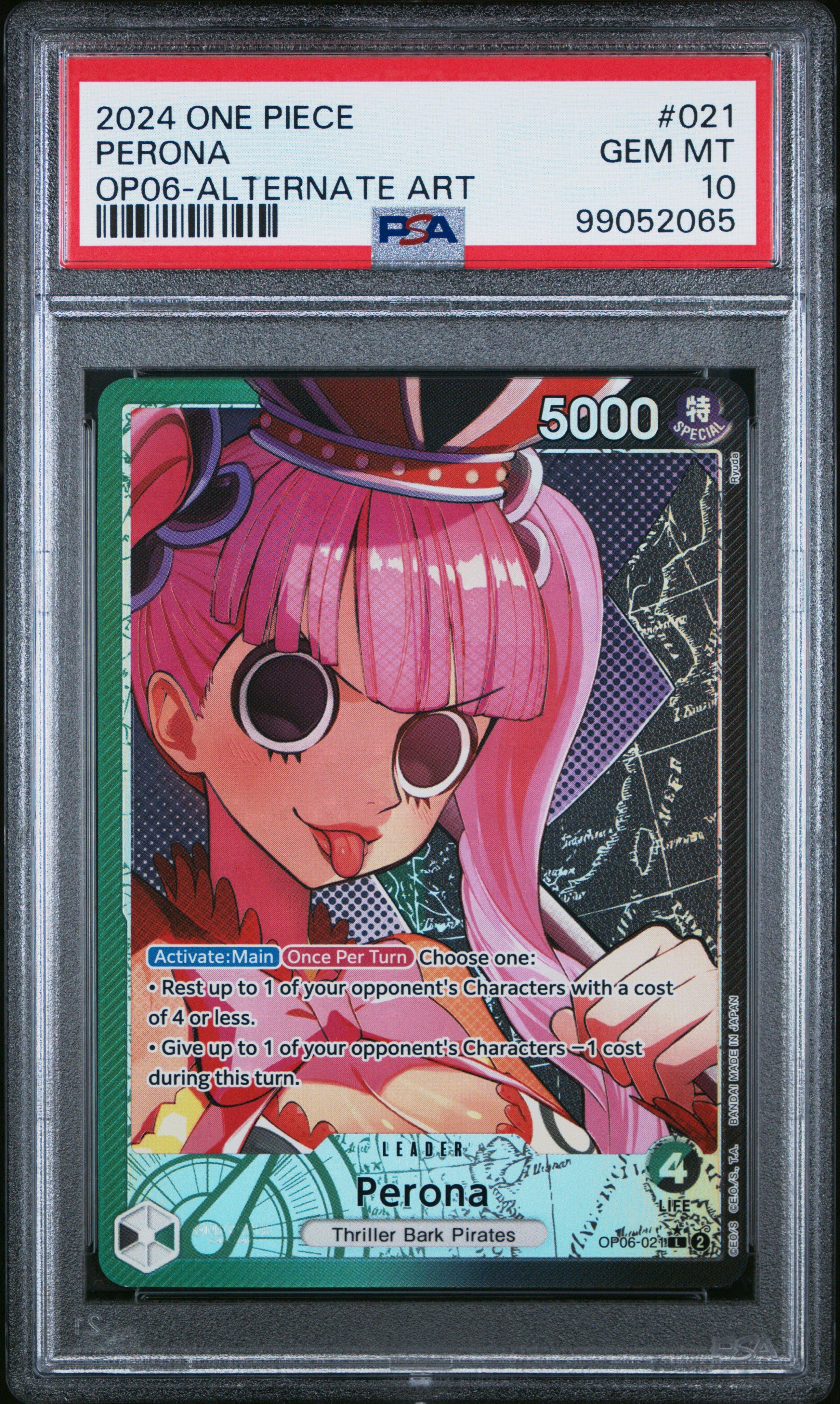 2024 One Piece Op06-wings Of The Captain 021 Perona Alternate Art