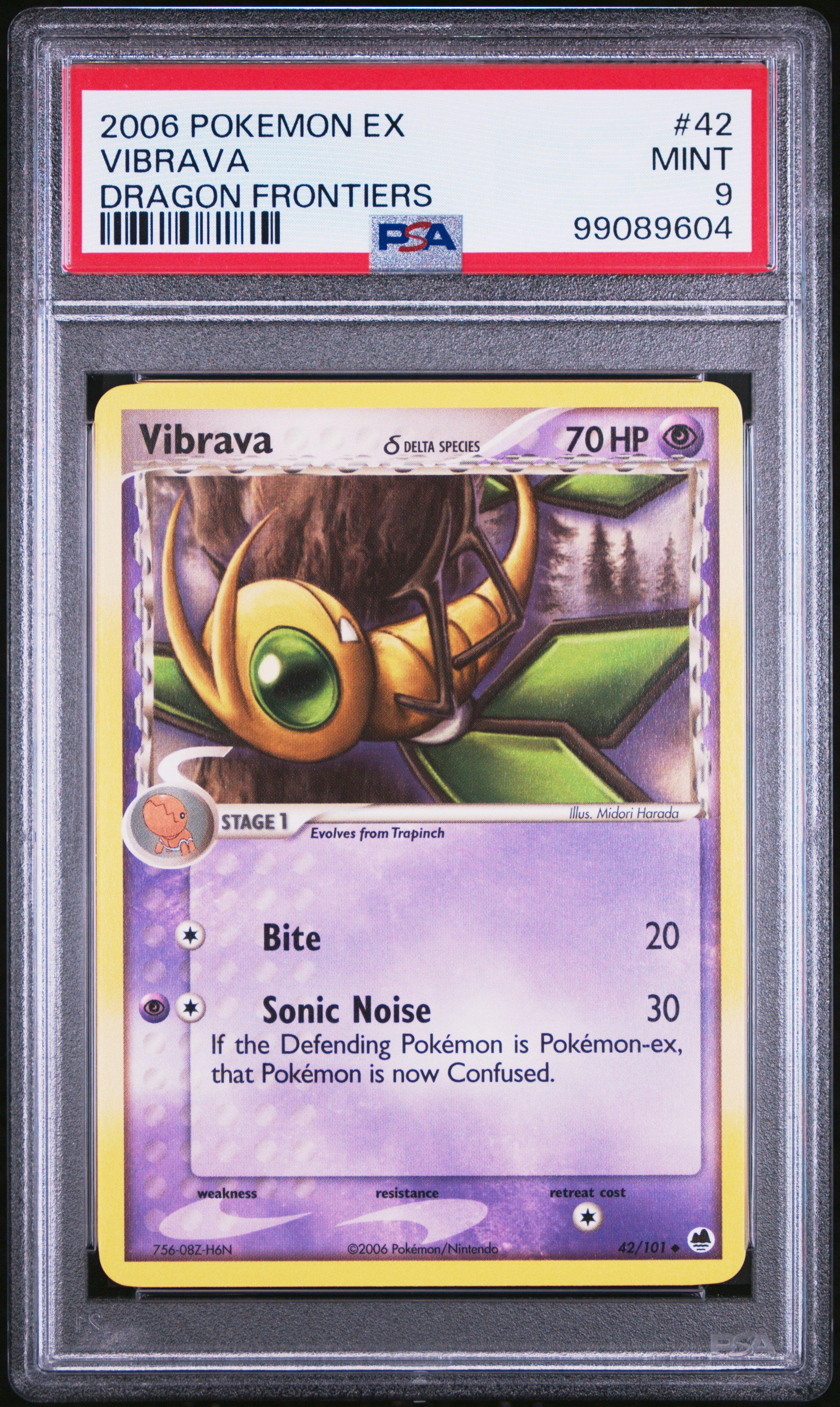 2006 Pokemon Ex Dragon Frontiers 42 Vibrava PSA 9 | GameStop