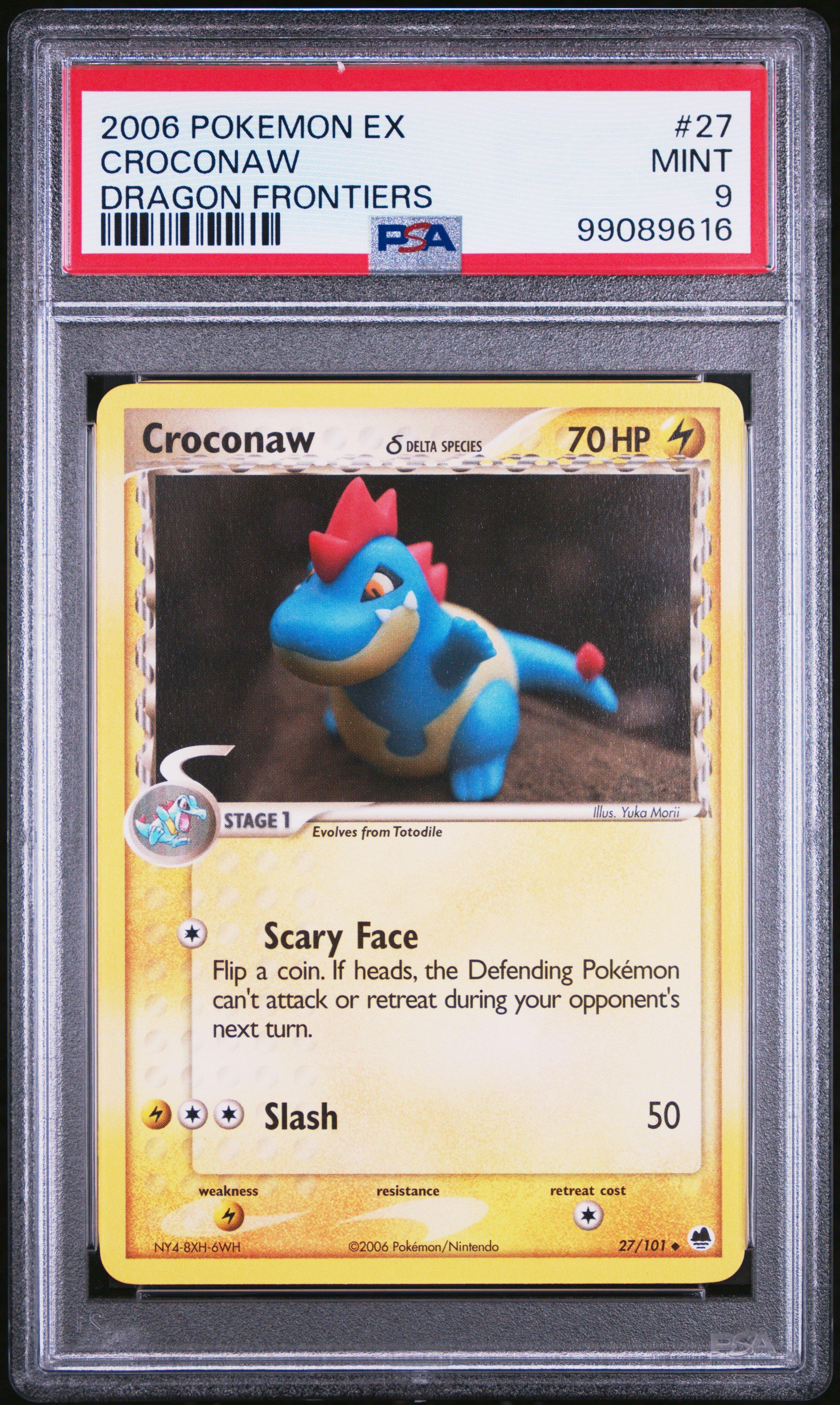 2006 Pokemon Ex Dragon Frontiers 27 Croconaw PSA 9