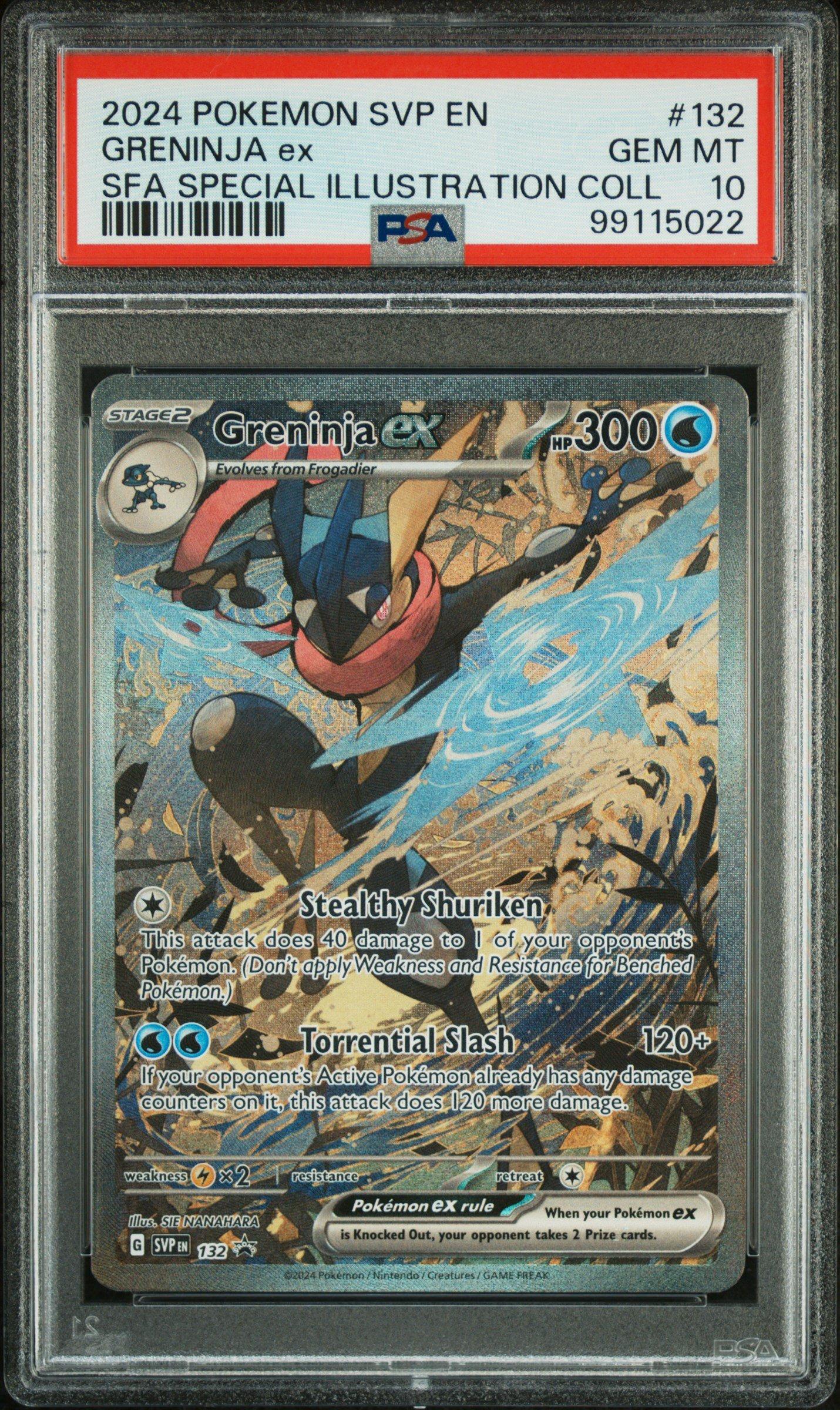 2024 Pokemon Svp En-sv Black Star Promo 132 Greninja Ex Shrouded
