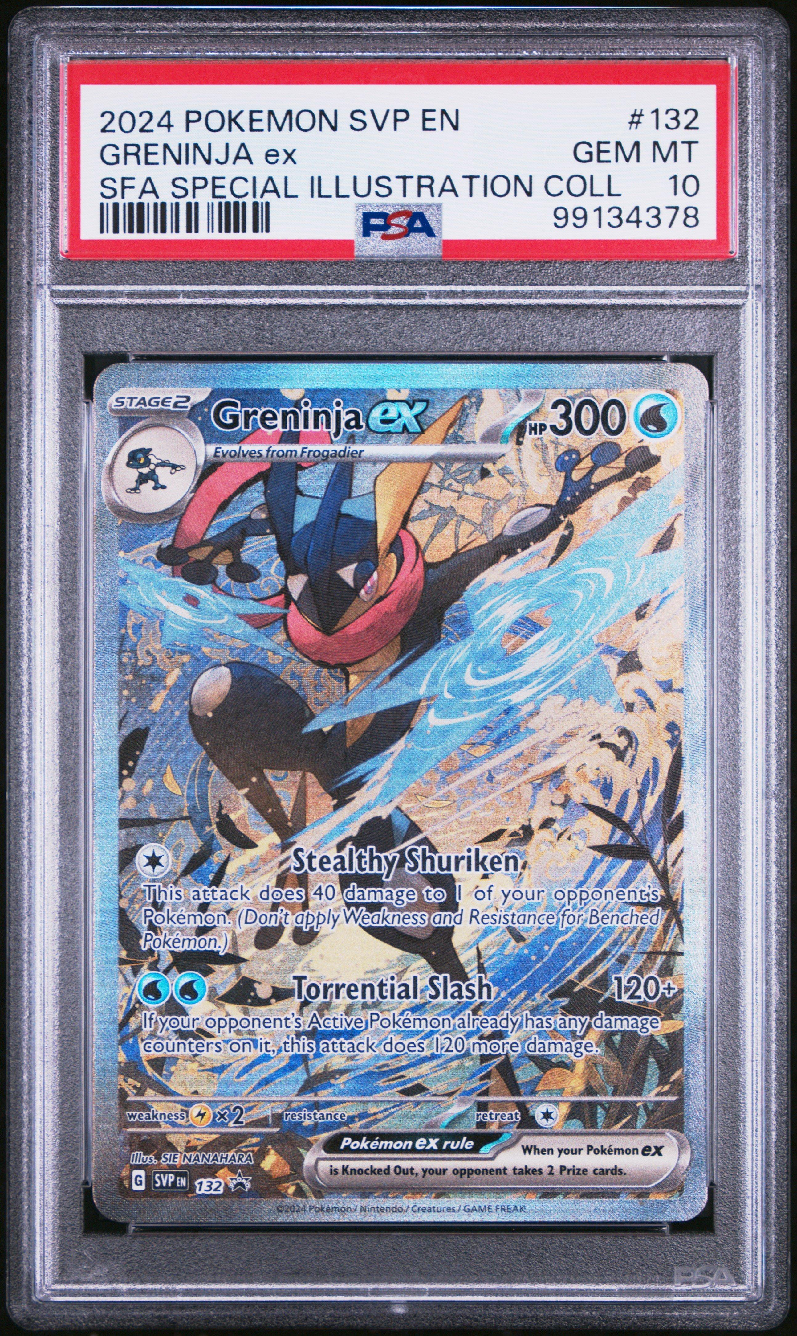 2024 PSA10 Greninja ex SVP EN 132 英語版 2024 Pokemon Svp En-sv Black Star Promo 132 Greninja Ex Shrouded