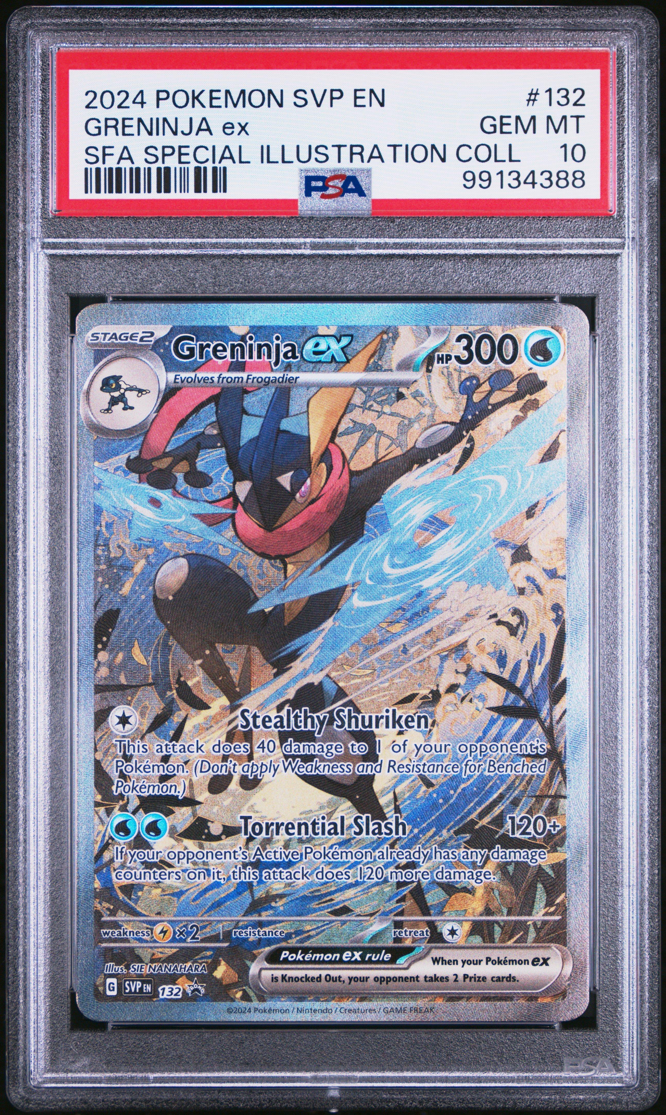 ポケモンカードゲーム 2024 Pokemon SVP EN Greninja ex #132 2024 Pokemon Svp En-sv Black Star Promo 132 Greninja Ex Shrouded