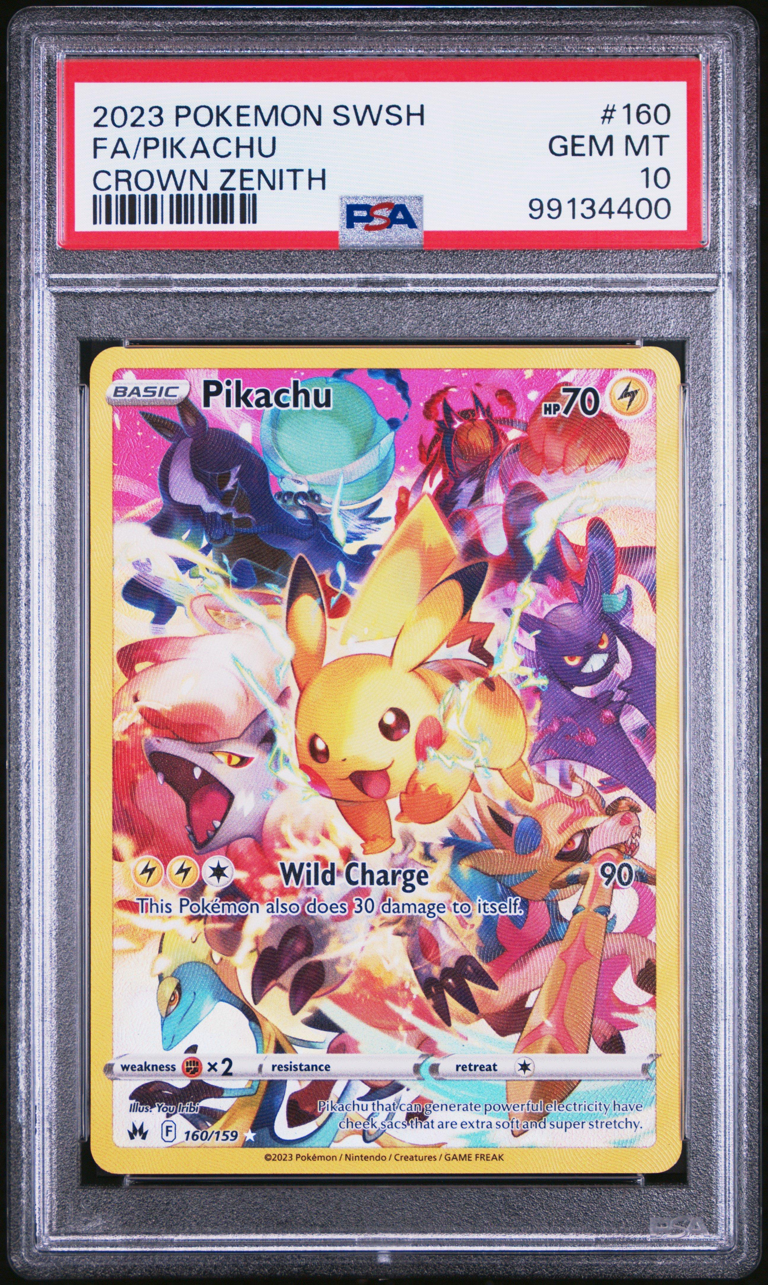PSA10 ポケモンカード 9枚セット 2023 2023 Pokemon Sword And Shield Crown Zenith 160 Full Art/pikachu