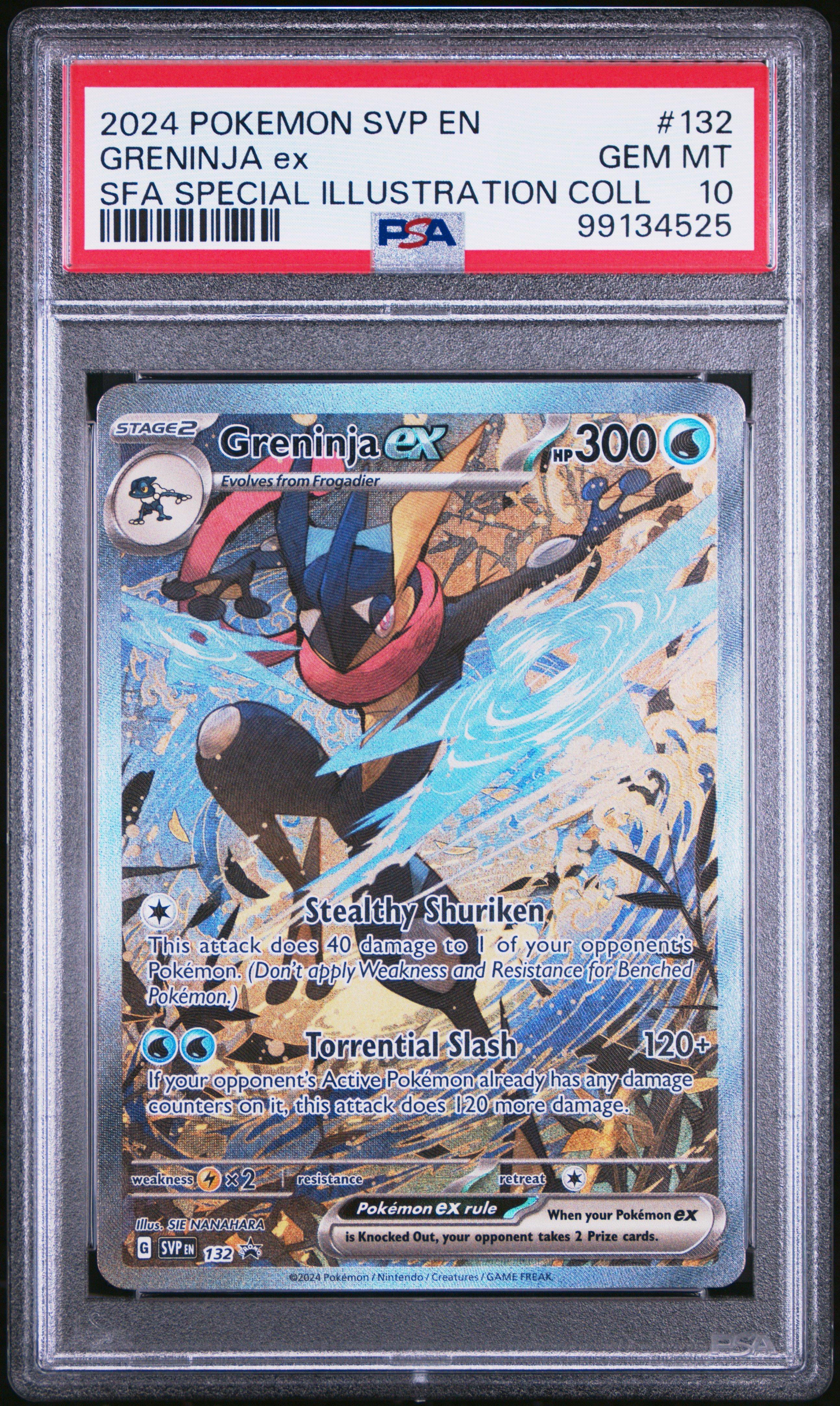 2024 Pokemon Svp En-sv Black Star Promo 132 Greninja Ex Shrouded