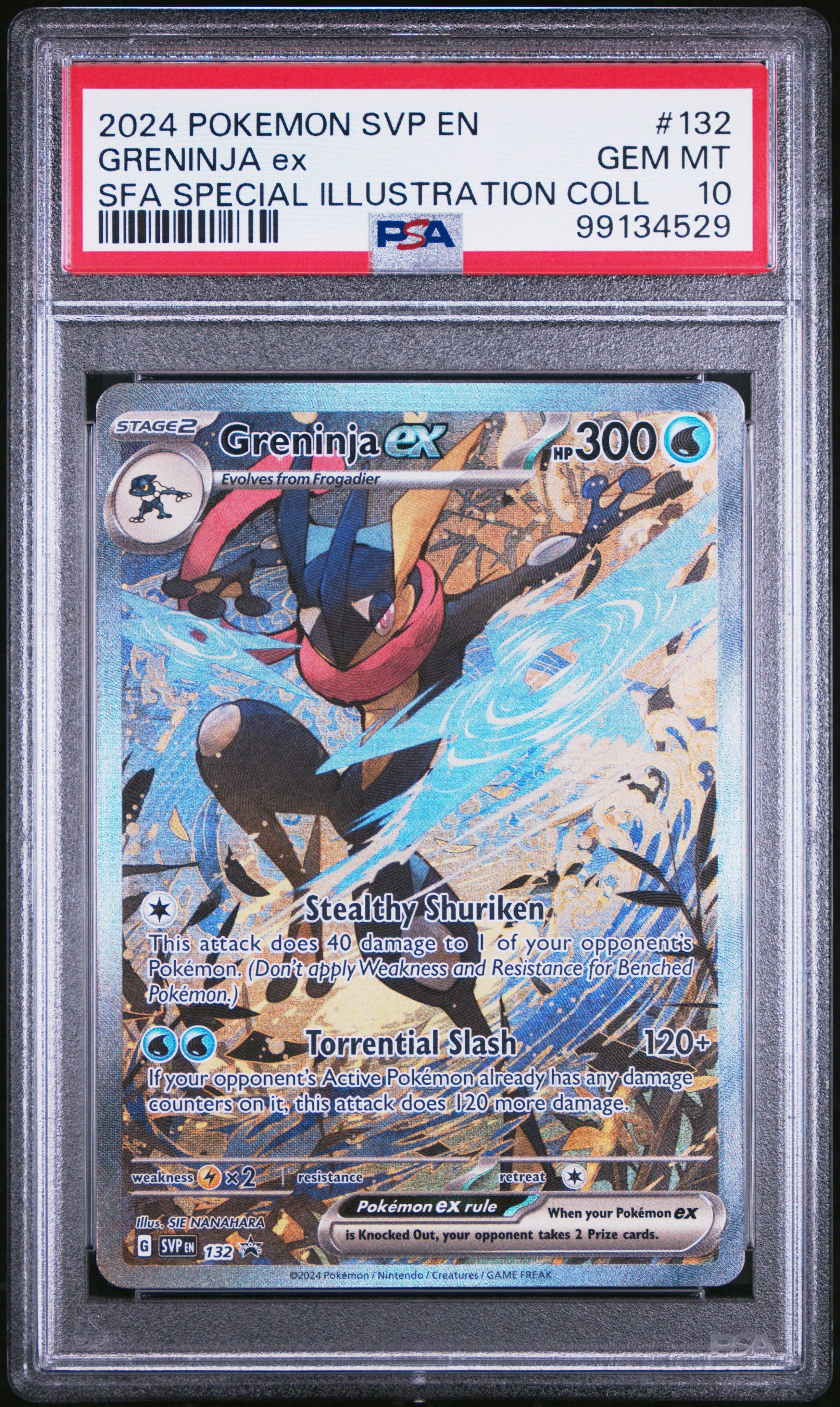 ポケモンカードゲーム 2024 Pokemon SVP EN Greninja ex #132 2024 Pokemon Svp En-sv Black Star Promo 132 Greninja Ex Shrouded