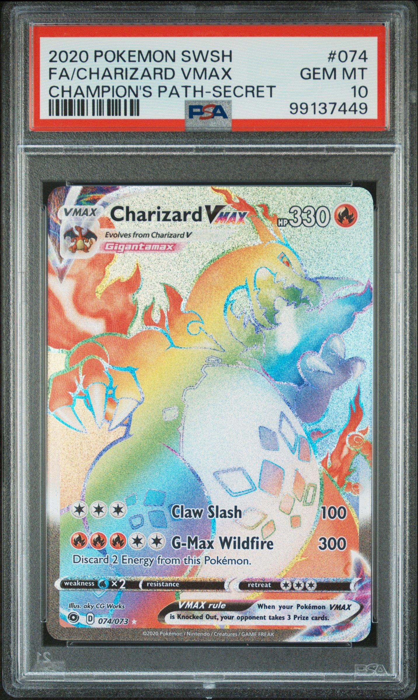 2020 Pokemon Sword & Shield Champion's Path 074 Full Art/charizard