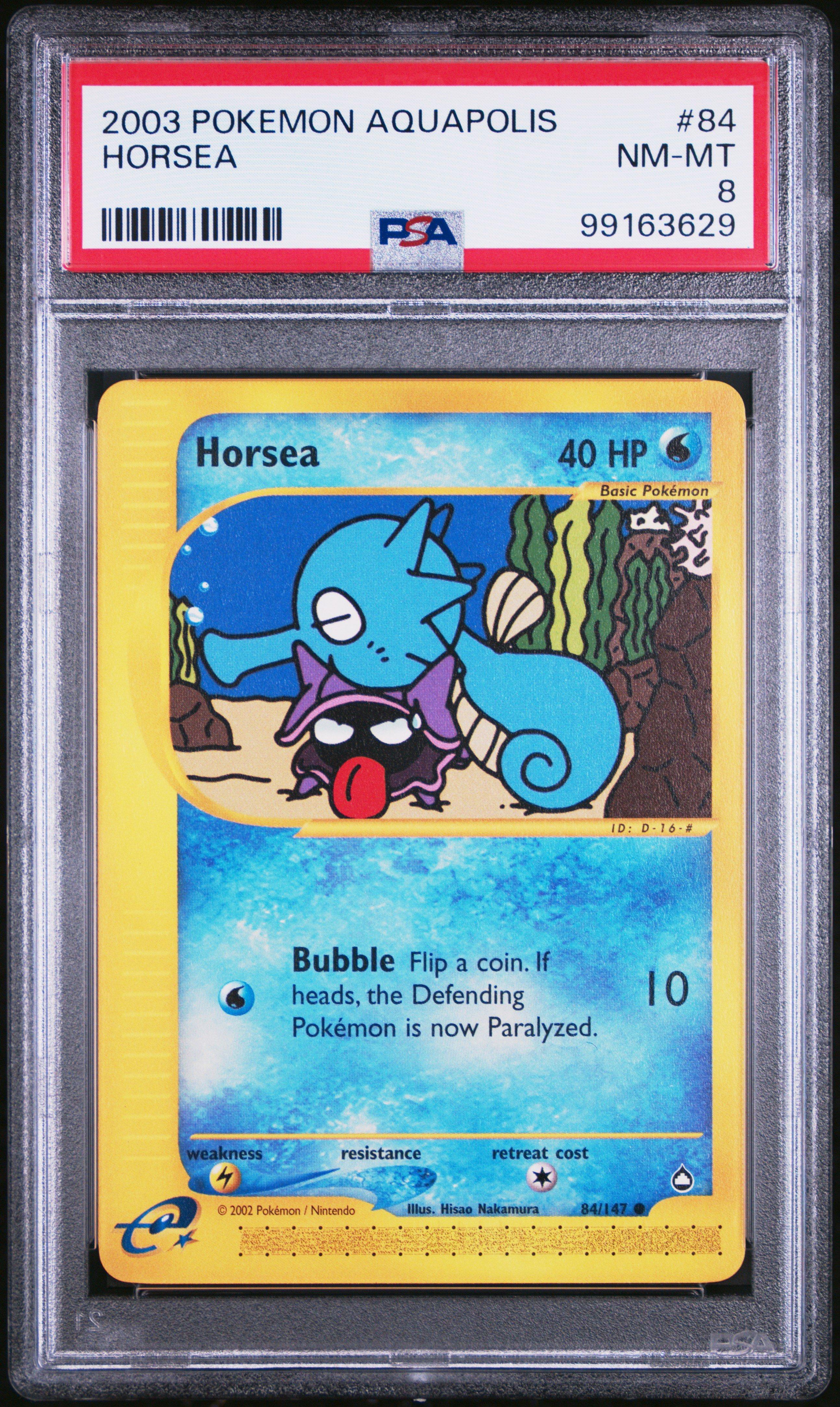 2003 Pokemon Aquapolis 84 Horsea PSA