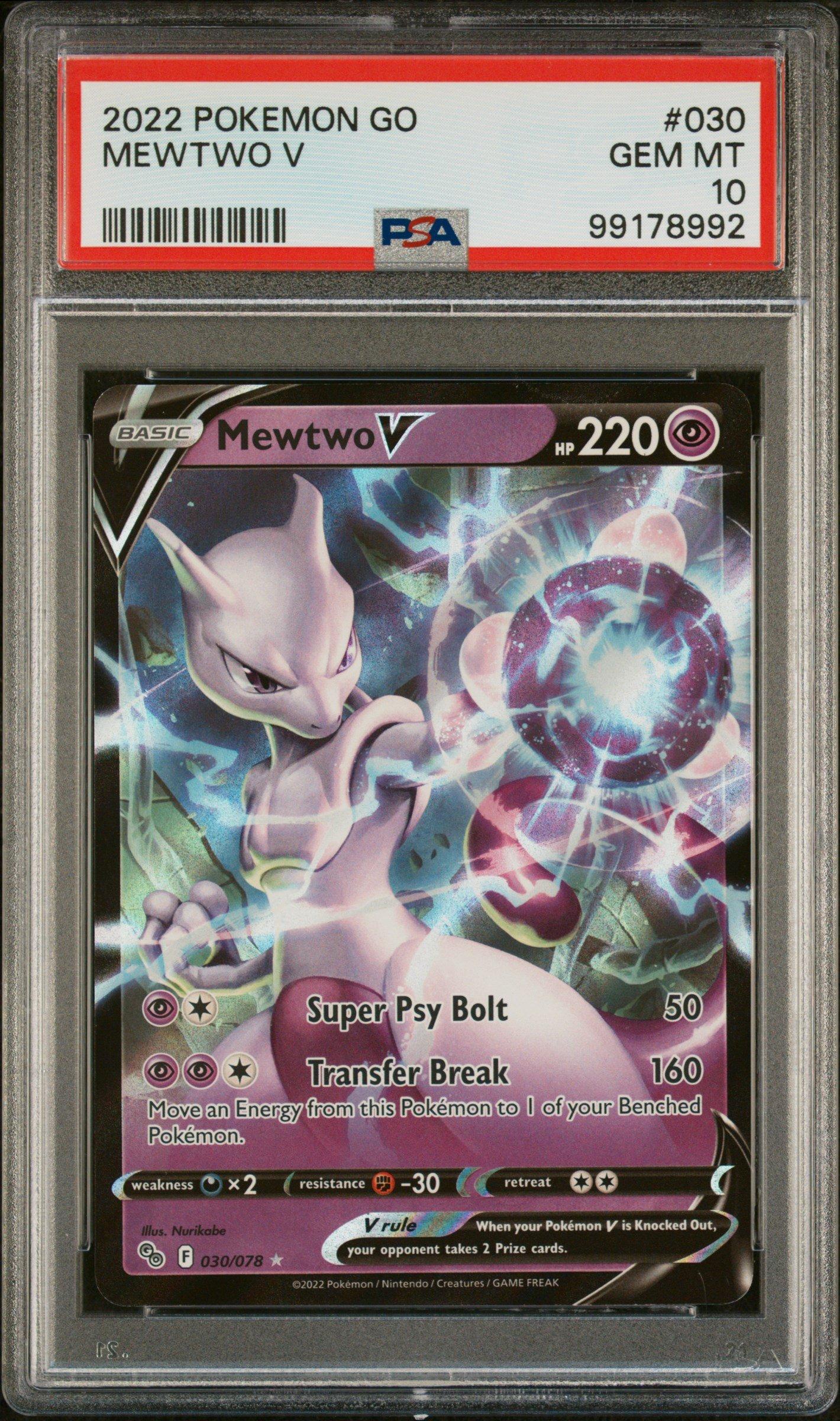 2022 Pokemon Go 030 Mewtwo V PSA 10 | GameStop