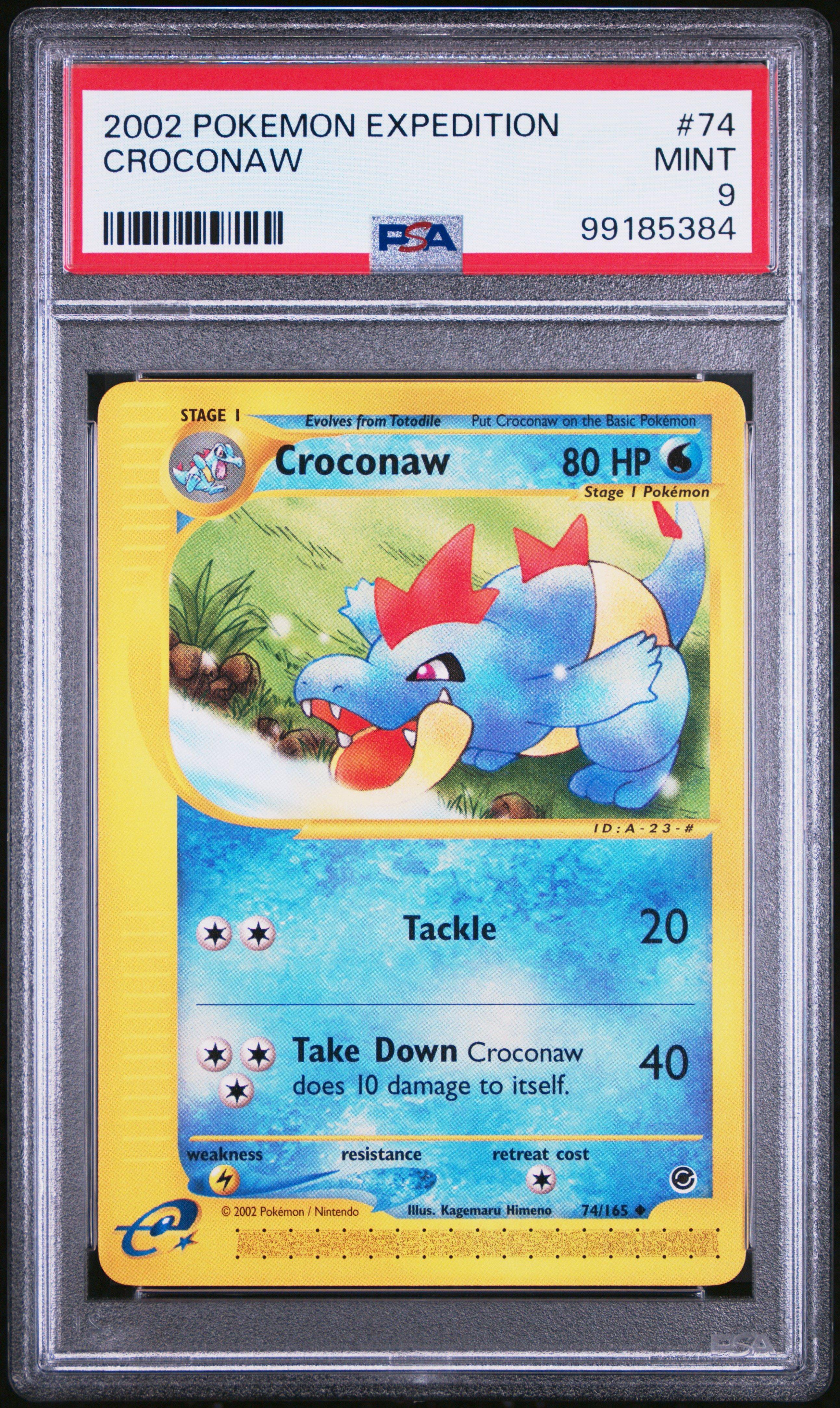 2002 Pokemon Expedition 74 Croconaw PSA 9