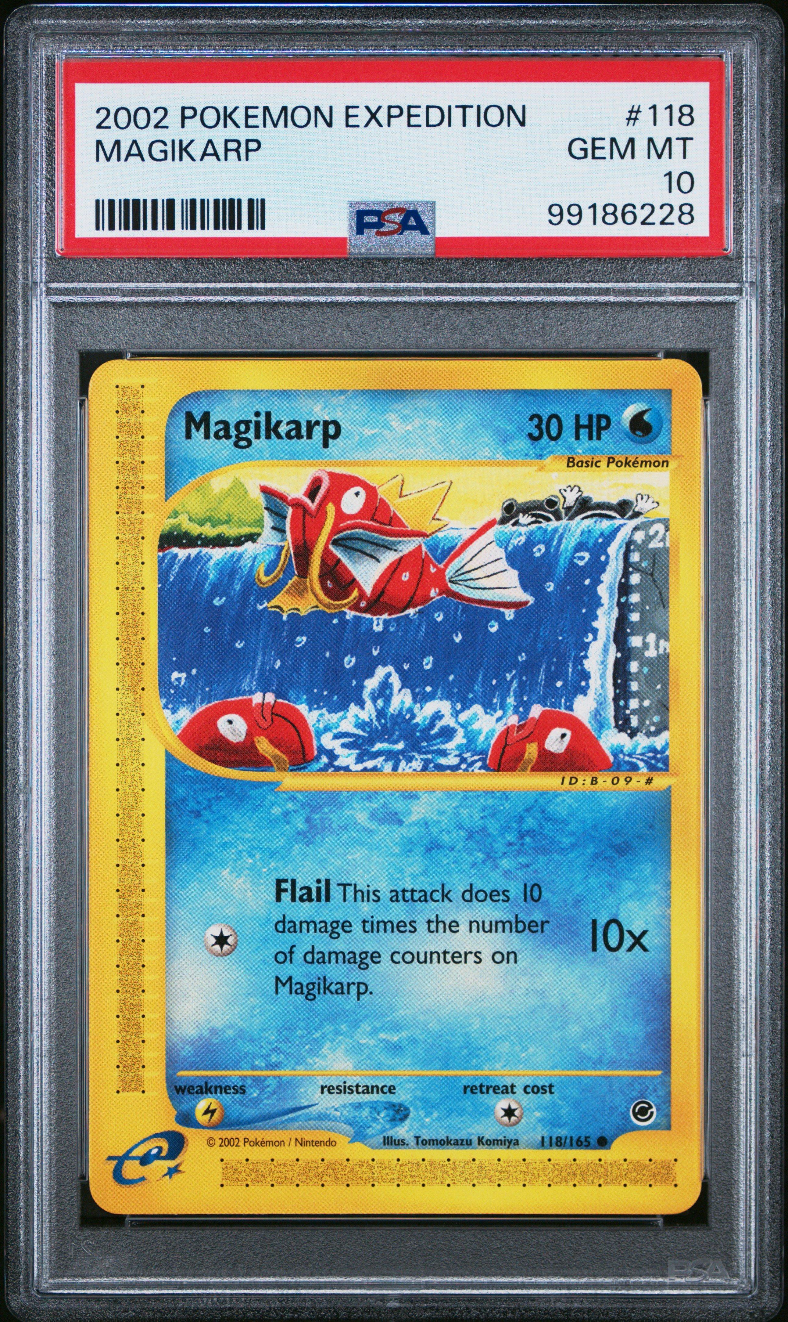 2002 Pokemon Expedition 118 Magikarp PSA 10