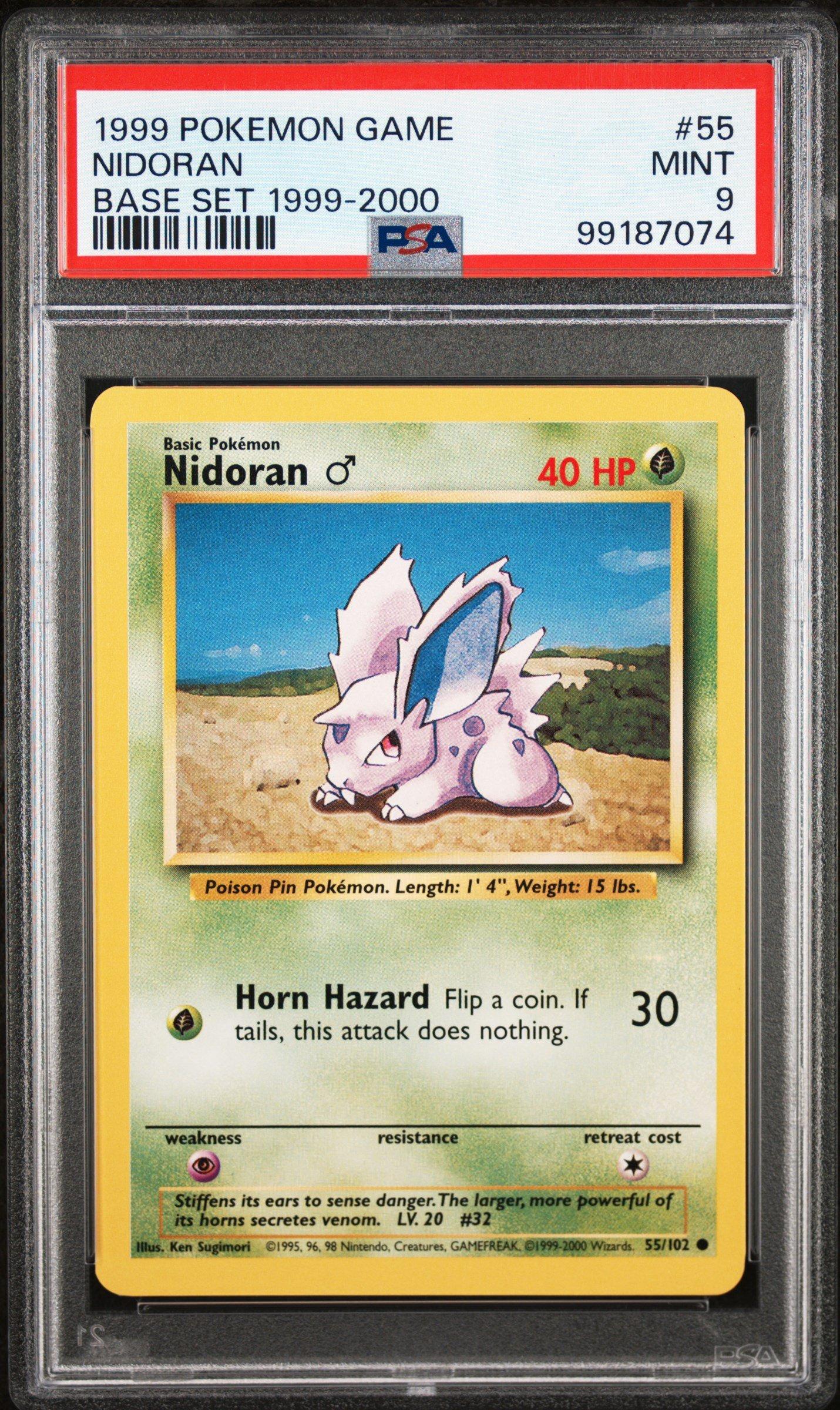 pokemon nidoran card Nidoran 1st ED 055/102