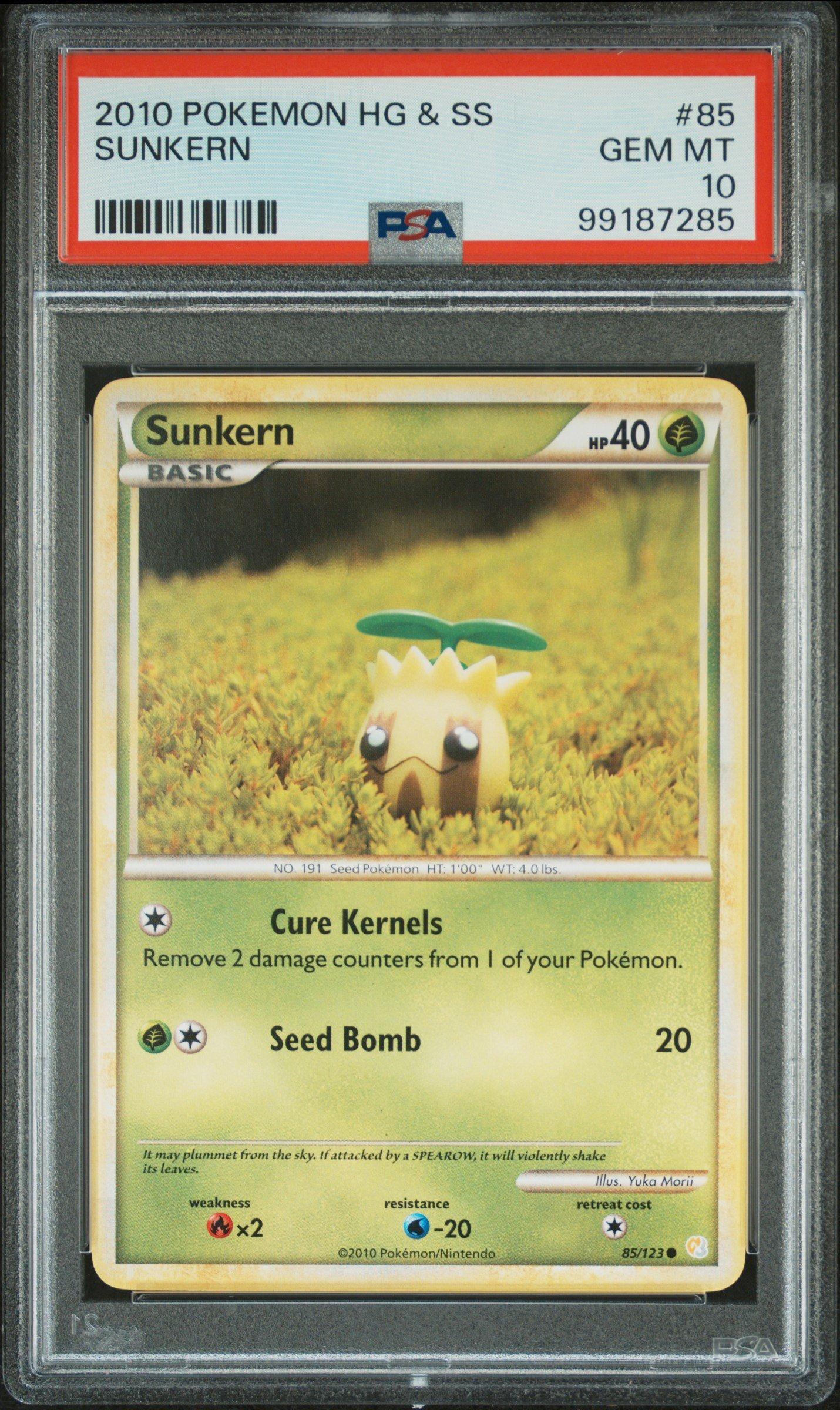 2010 Pokemon Heartgold & Soulsilver 85 Sunkern PSA 10