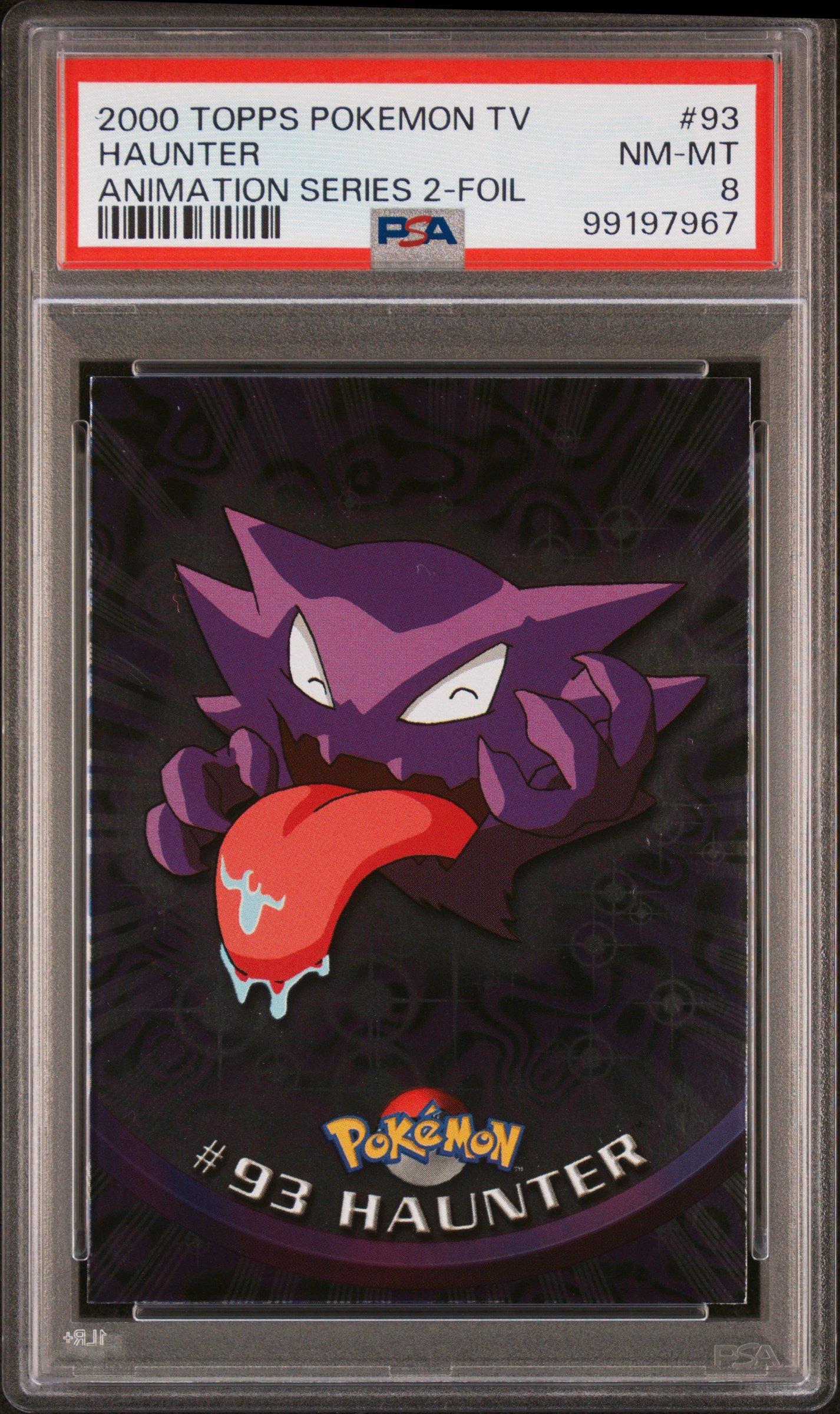 2000 Topps Pokemon Tv Animation Series 2 93 Haunter Foil PSA 8