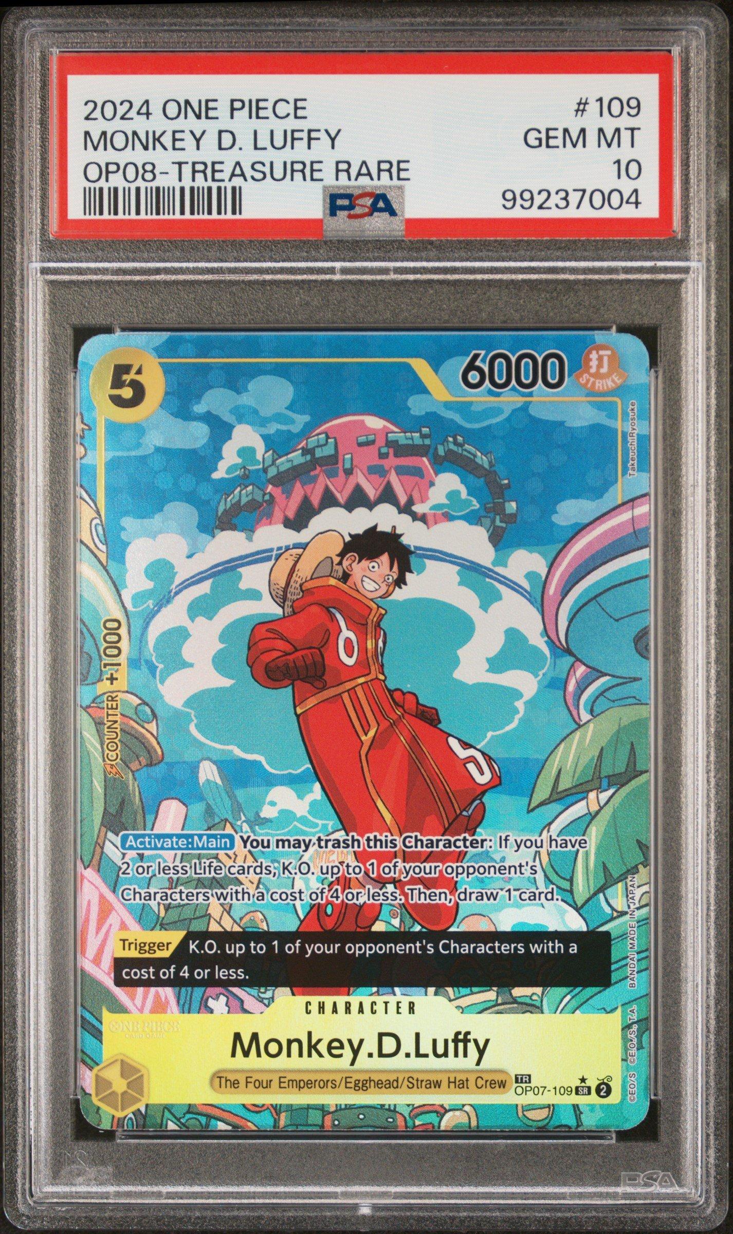 2024 One Piece Op08-two Legends 109 Monkey D. Luffy Treasure Rare