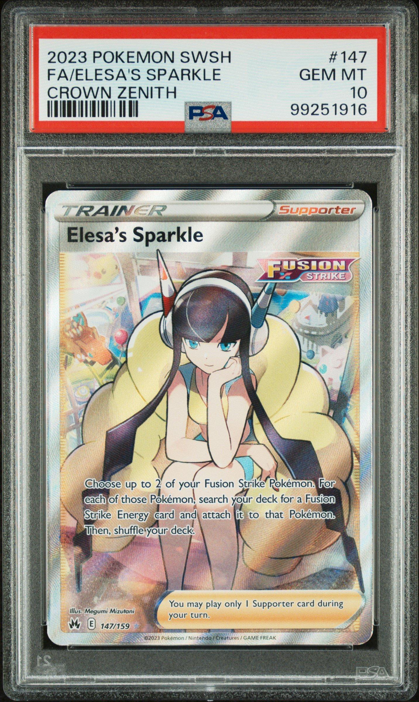 2023 Pokemon Sword And Shield Crown Zenith 147 Full Art/elesa's