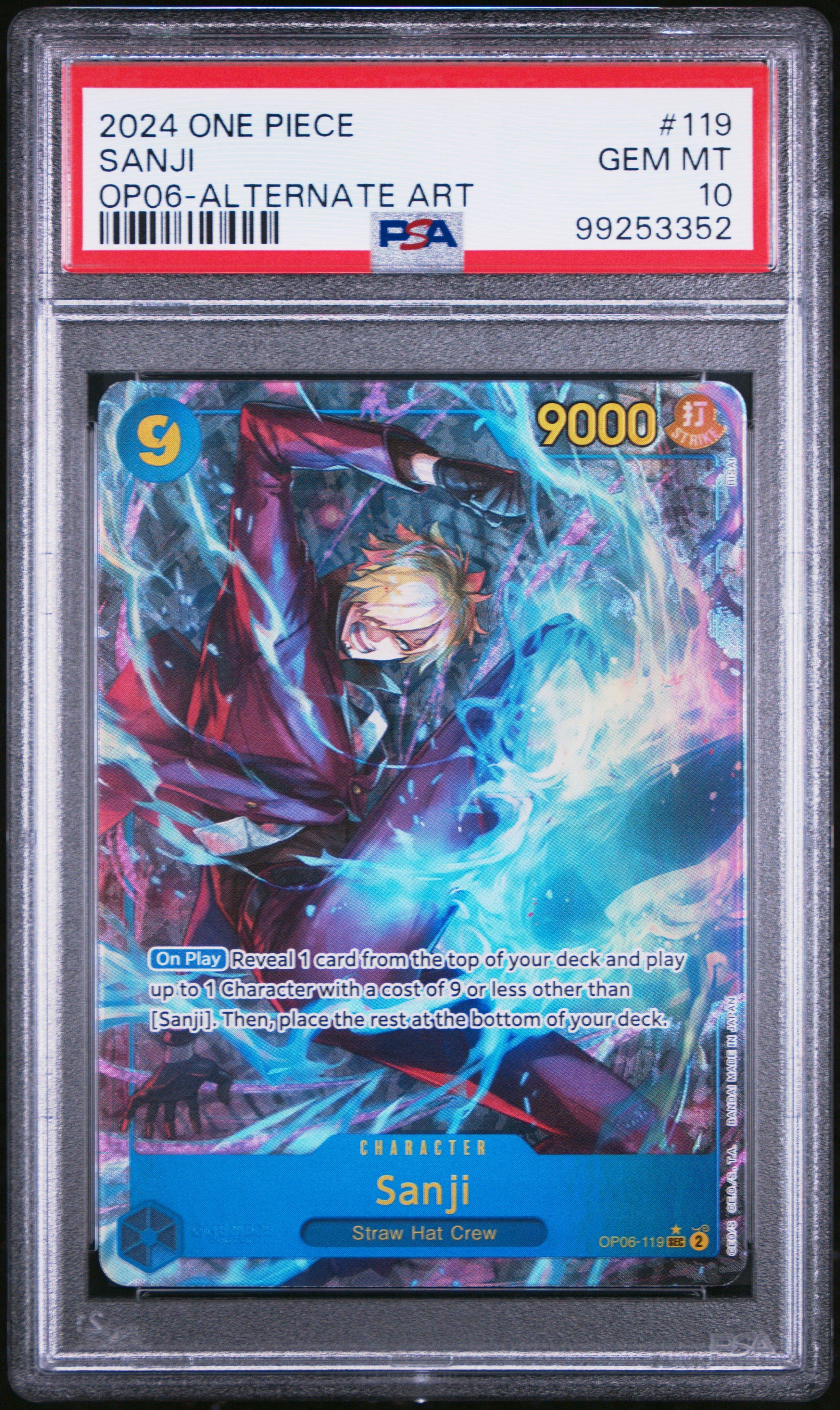 2024 One Piece Op06-wings Of The Captain 119 Sanji Alternate Art