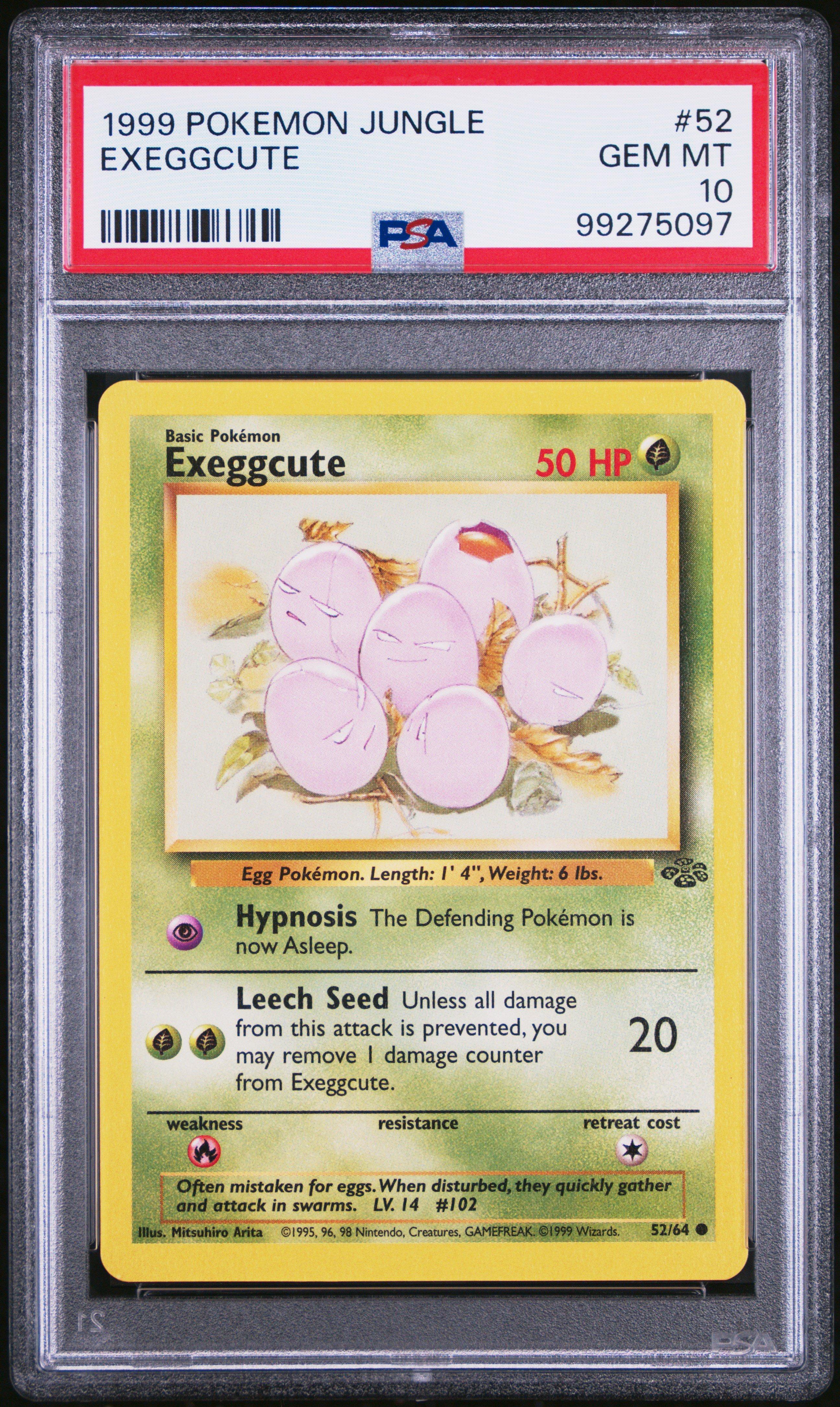 1999 Pokemon Jungle 52 Exeggcute PSA 10 Graded Card | GameStop