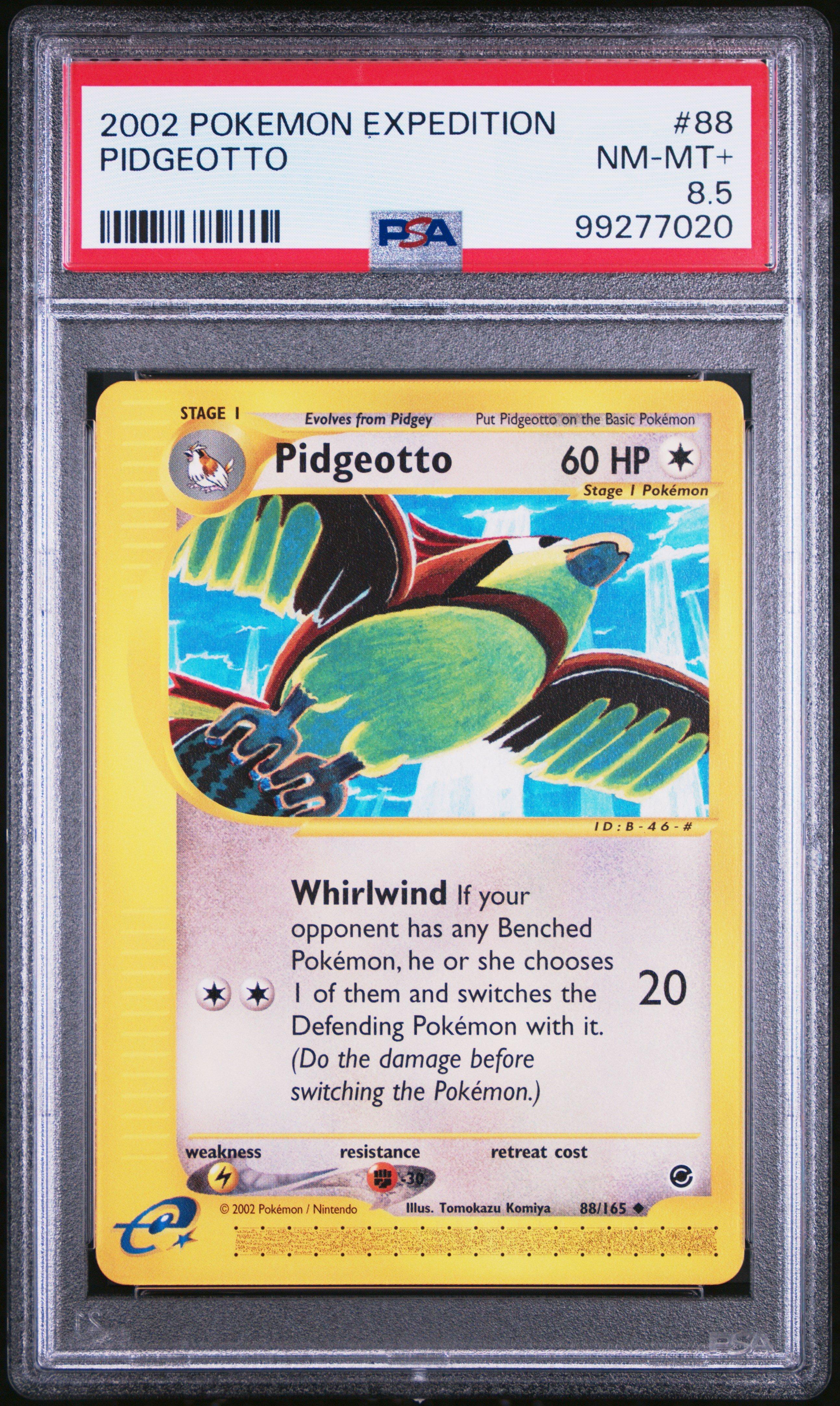 2002 Pokemon Expedition 88 Pidgeotto PSA NM-MT+ 8.5