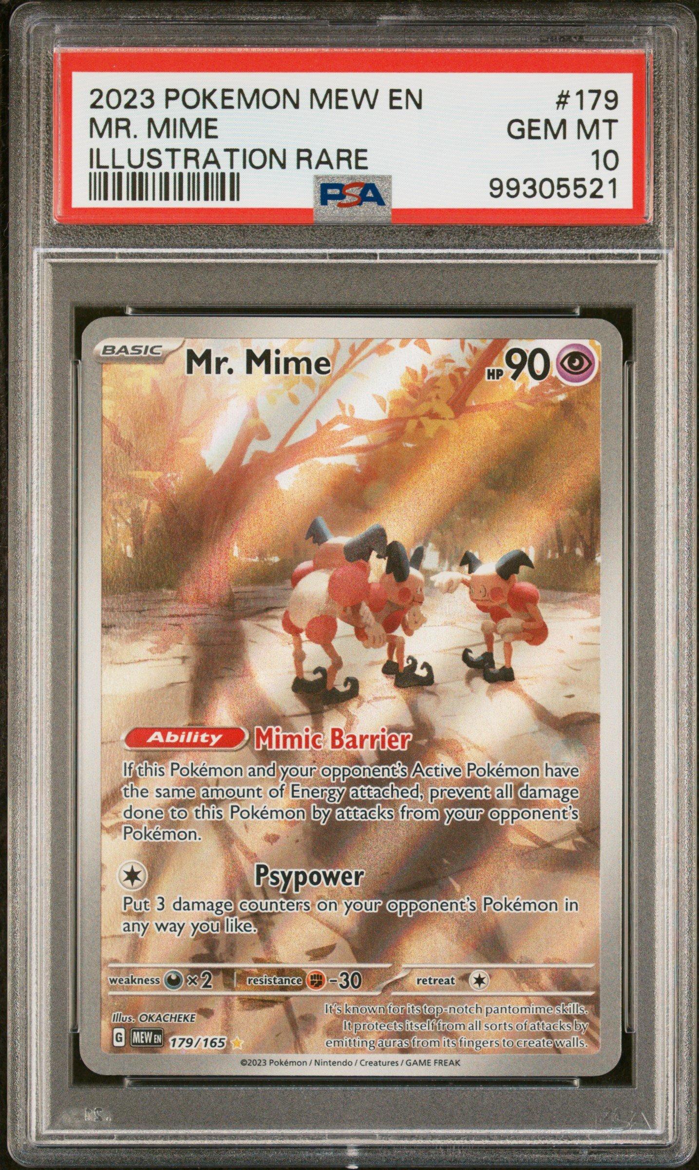 2023 Pokemon Mew En-151 179 Mr. Mime Illustration Rare PSA 10