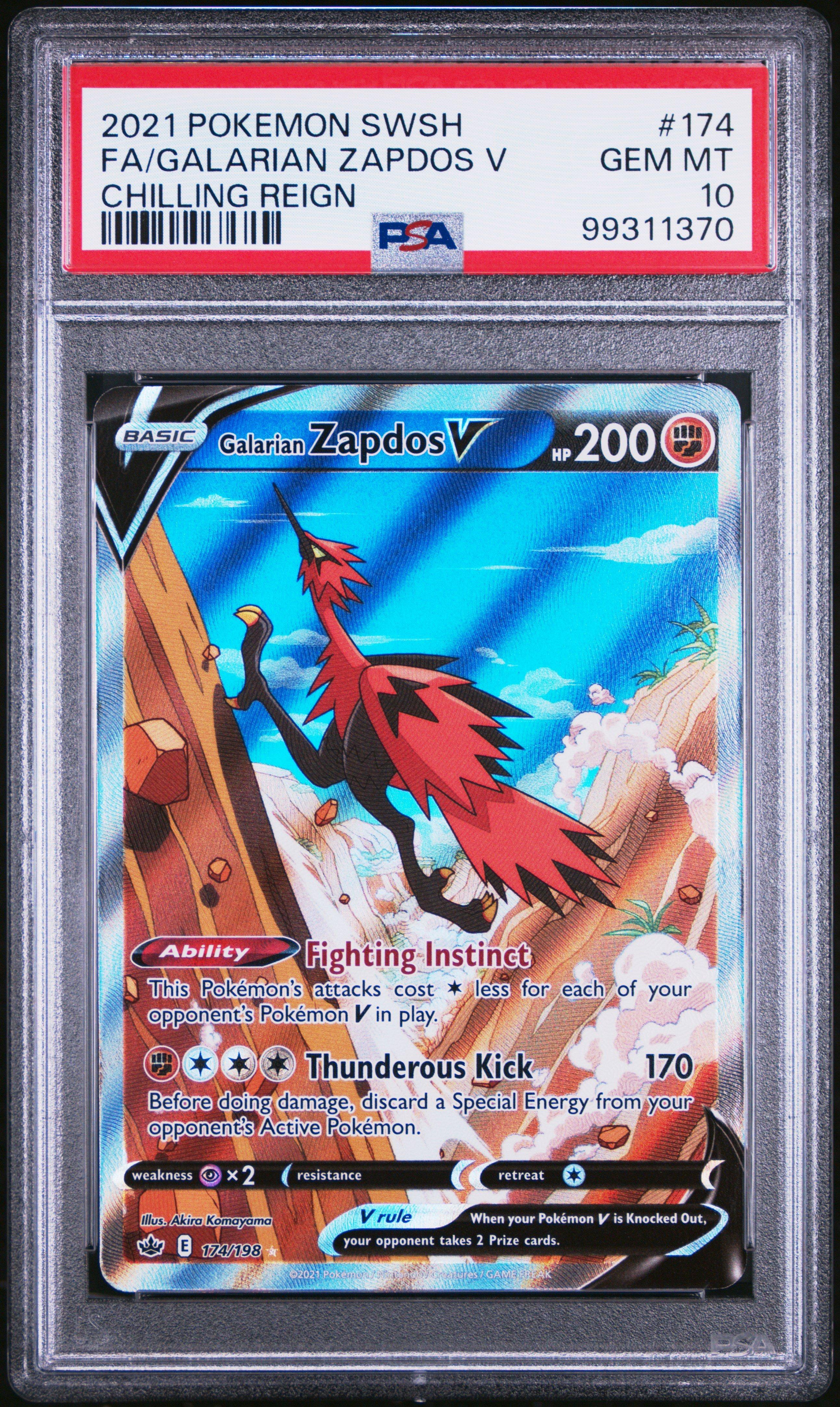 2021 Pokemon Sword & Shield Chilling Reign 174 Full Art/galarian