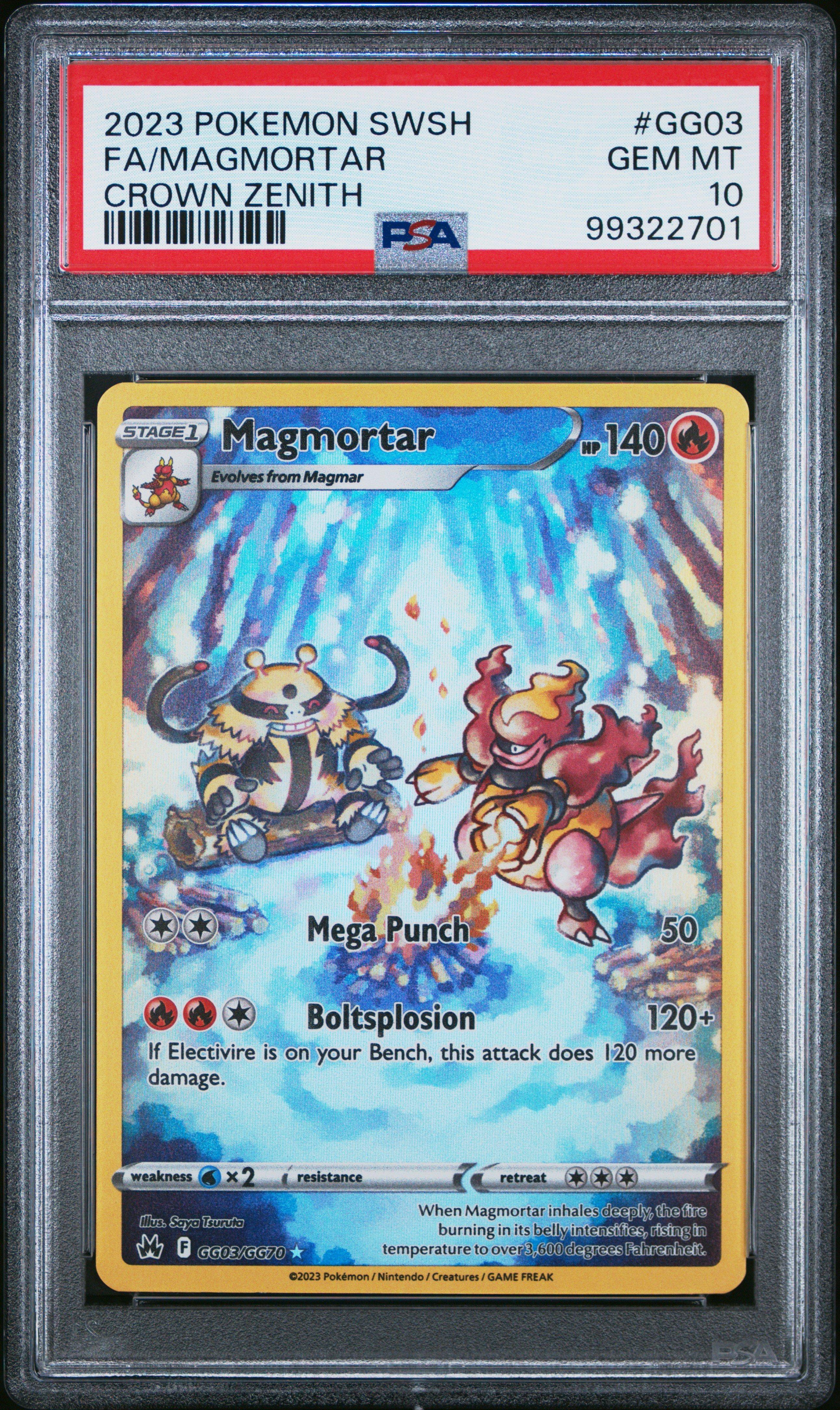 2023 Pokemon Sword And Shield Crown Zenith Gg03 Full Art/magmortar