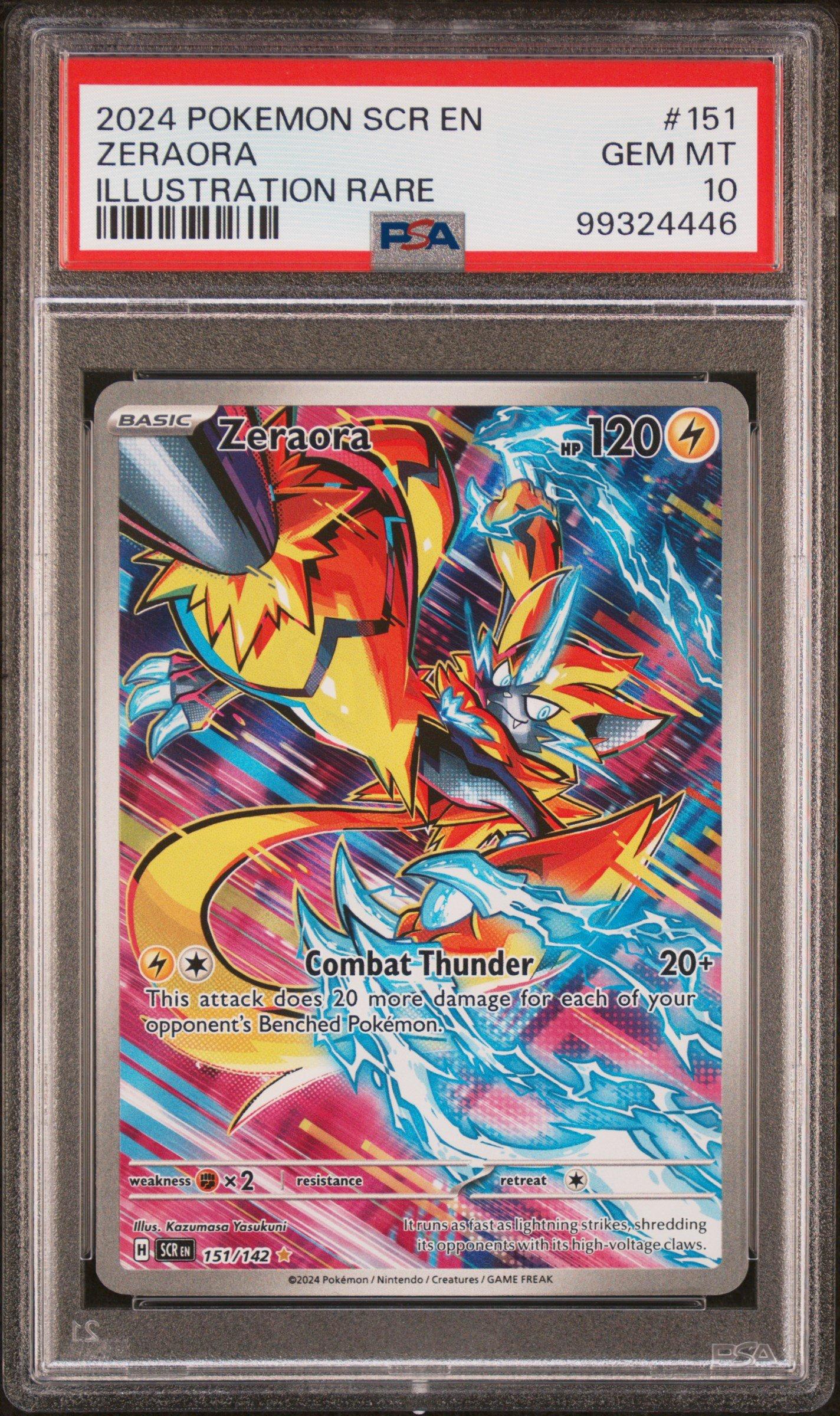 2024 Pokemon Scr En-stellar Crown 151 Zeraora Illustration Rare