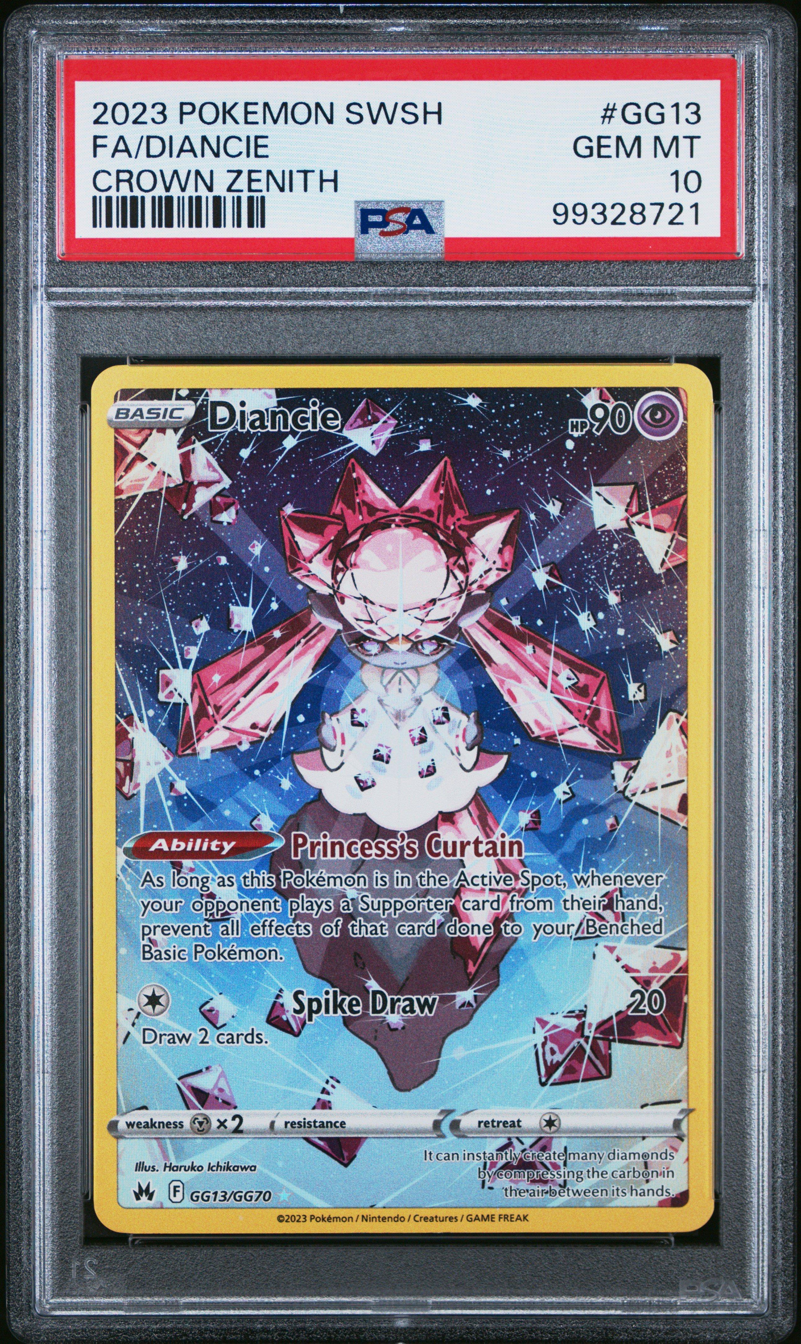 2023 Pokemon Sword And Shield Crown Zenith Gg13 Full Art/diancie