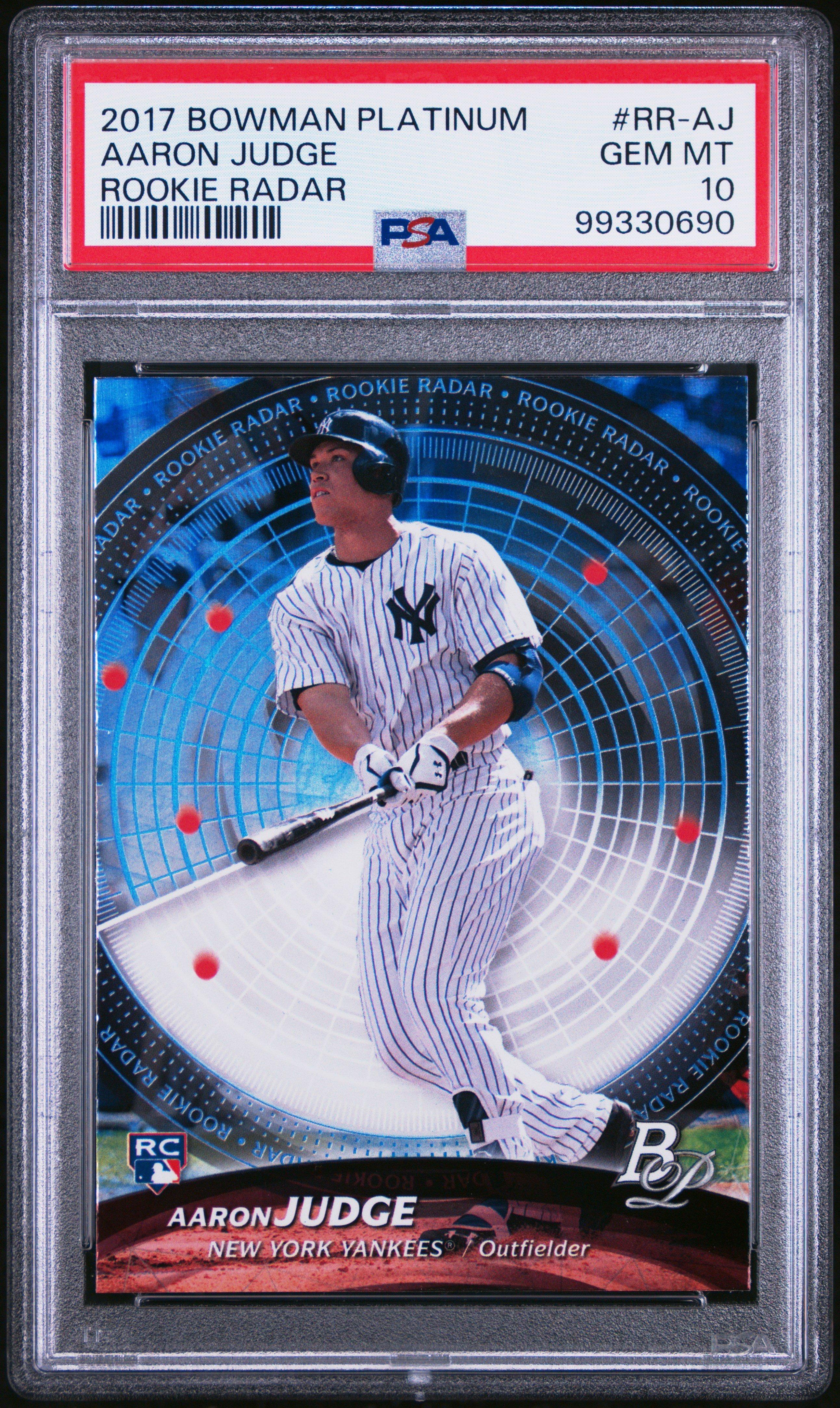 2017 Bowman Platinum Rookie Radar Rr-aj Aaron Judge PSA 10